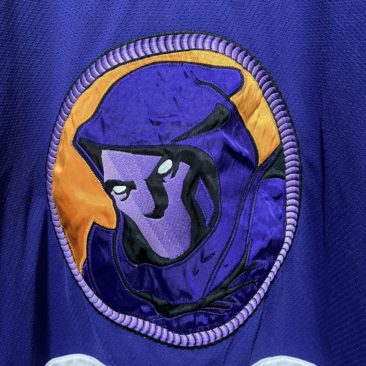 NHL YOUNGSTOWN PHANTOMS #17 YOUSKO HOCKEY JERSEY PURPLE LARGE Size US L / EU 52-54 / 3 - 6 Thumbnail