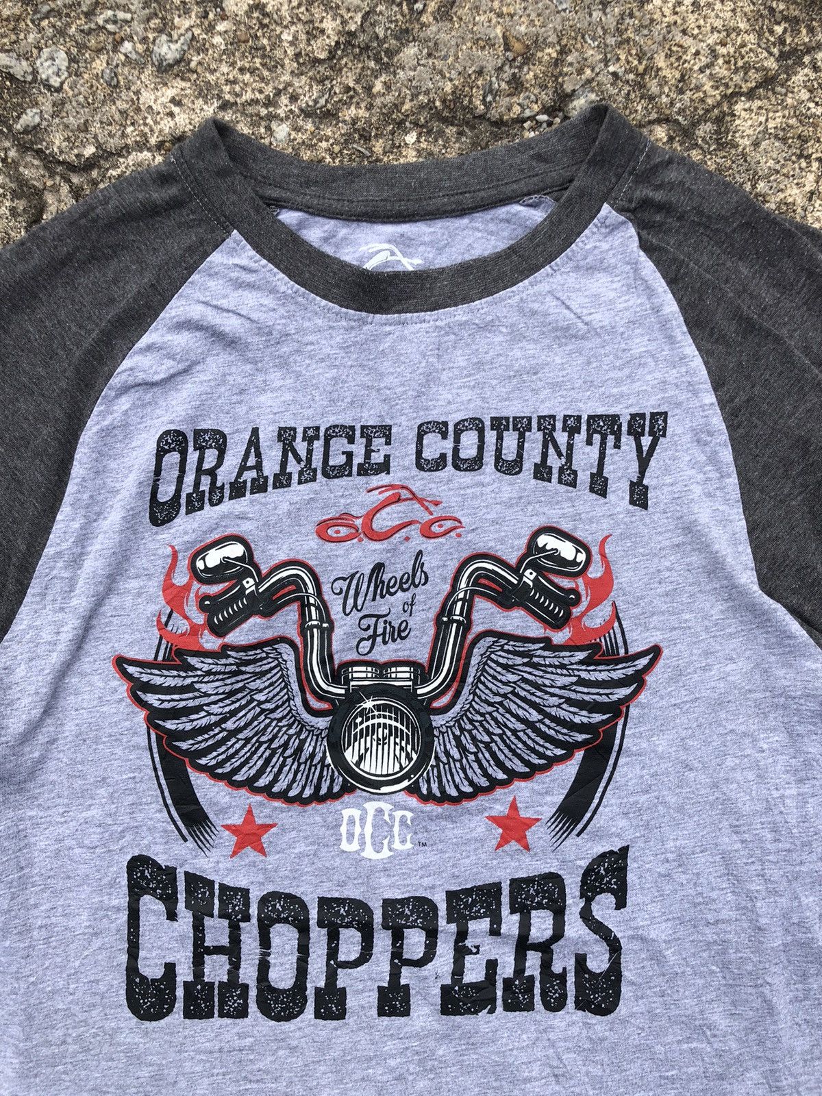 West Coast Choppers Orange Country Choppers Big Logo Raglan Tee Size US M / EU 48-50 / 2 - 4 Thumbnail