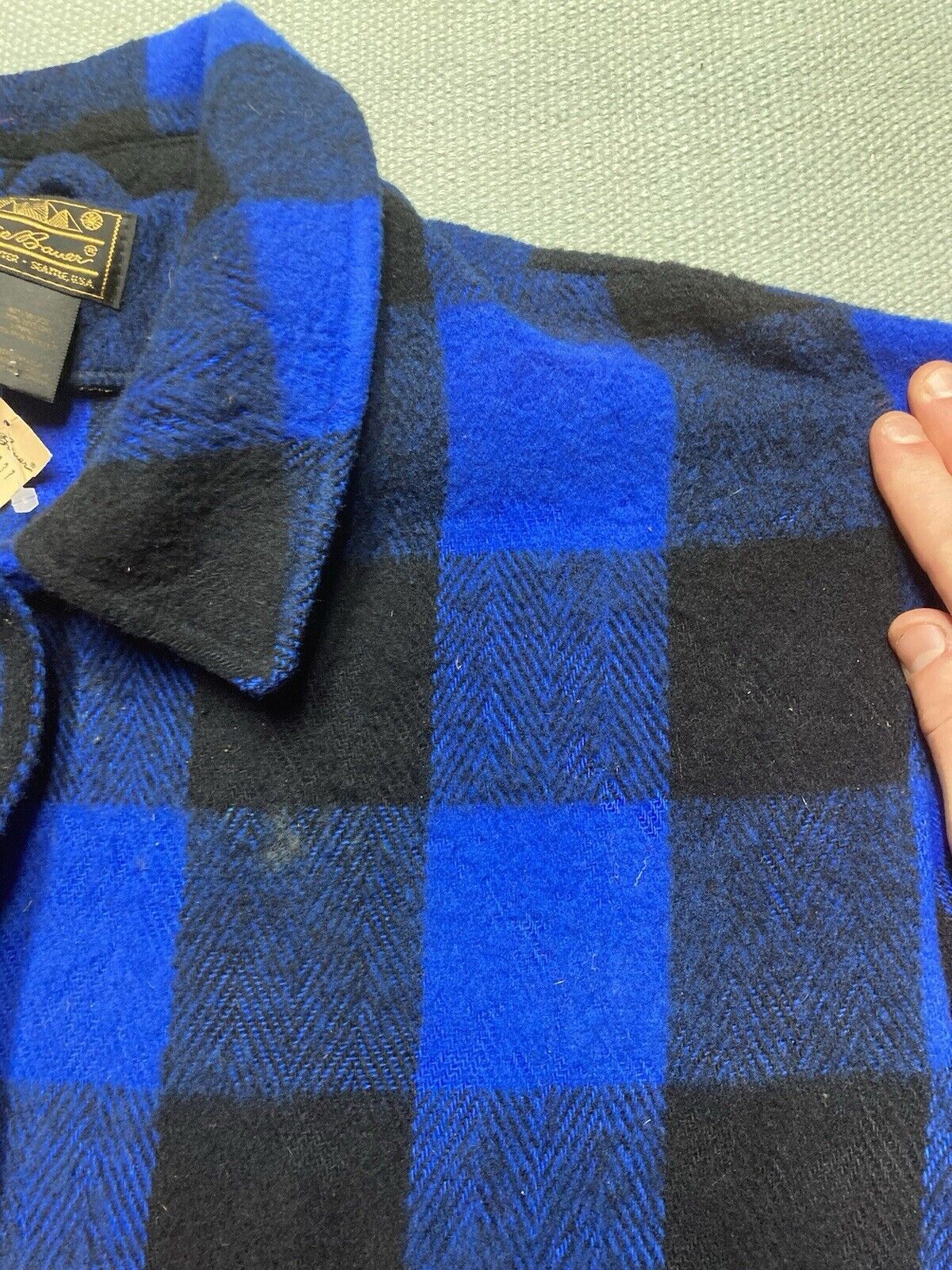 Eddie Bauer × Vintage NWT Eddie Bauer shirt jacket blue plaid shacket women’s XL Size XL / US 12-14 / IT 48-50 - 5 Thumbnail