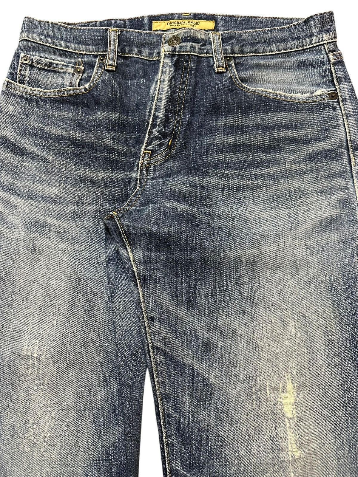 Uniqlo Vintage Japanese Uniqlo Faded Wash Distress Style Jeans Size US 30 / EU 46 - 4 Thumbnail