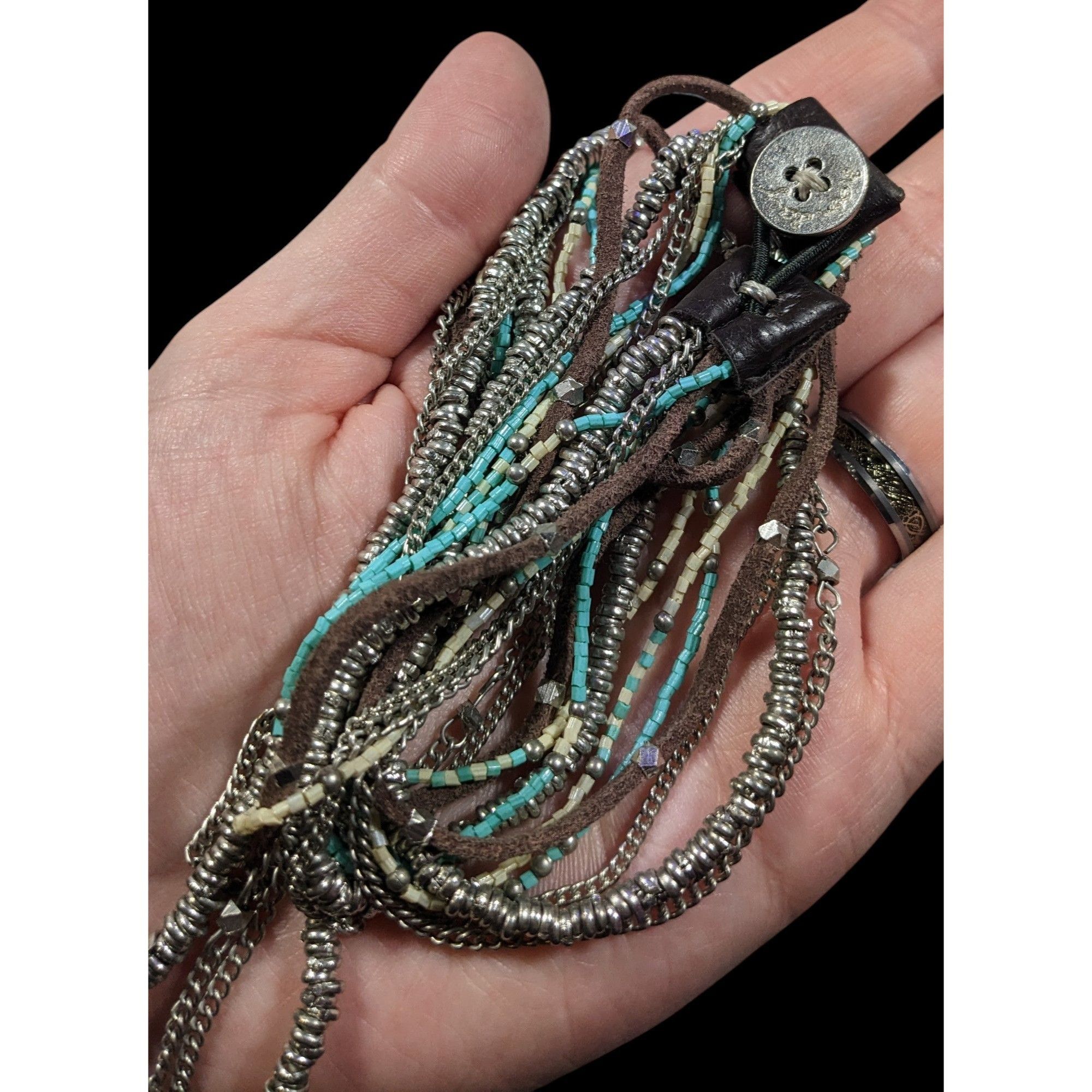 Other Jean Day Western Multilayer Bohemian Bead And Chain Necklace Size ONE SIZE - 4 Thumbnail