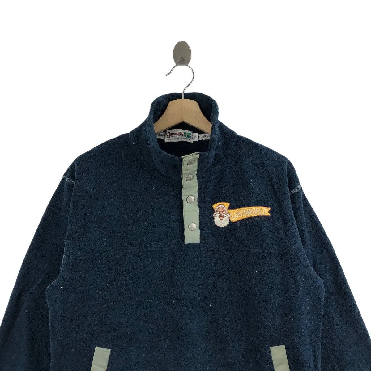 Vintage Vtg 1984 SANTA WORLD CAPTAIN Synchilla Fleece Jacket Snap Size S / US 4 / IT 40 - 2 Thumbnail