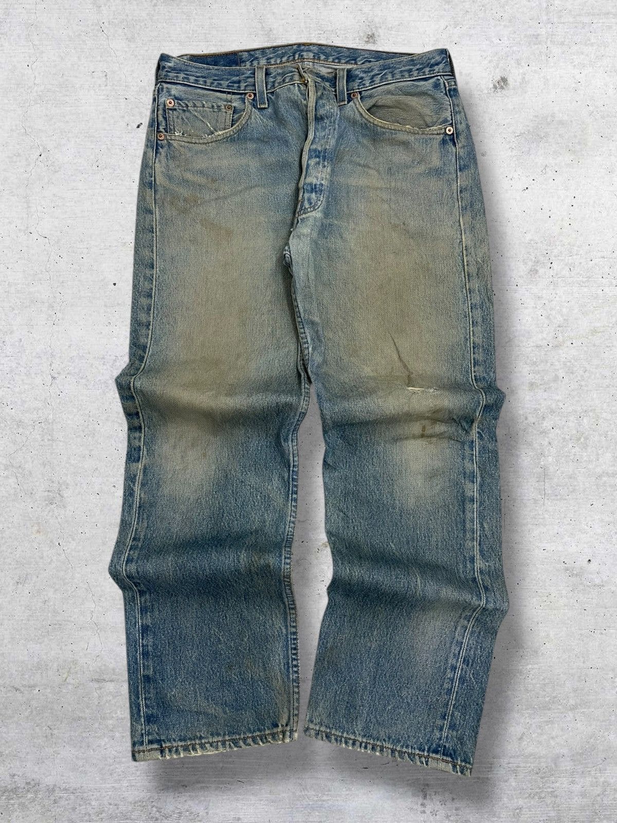 Levi's Vintage Clothing VINTAGE 501 LEVIS USA DESIGNER 90S RARE OLD MUDWASH DENIM Size US 30 / EU 46 - 1 Thumbnail
