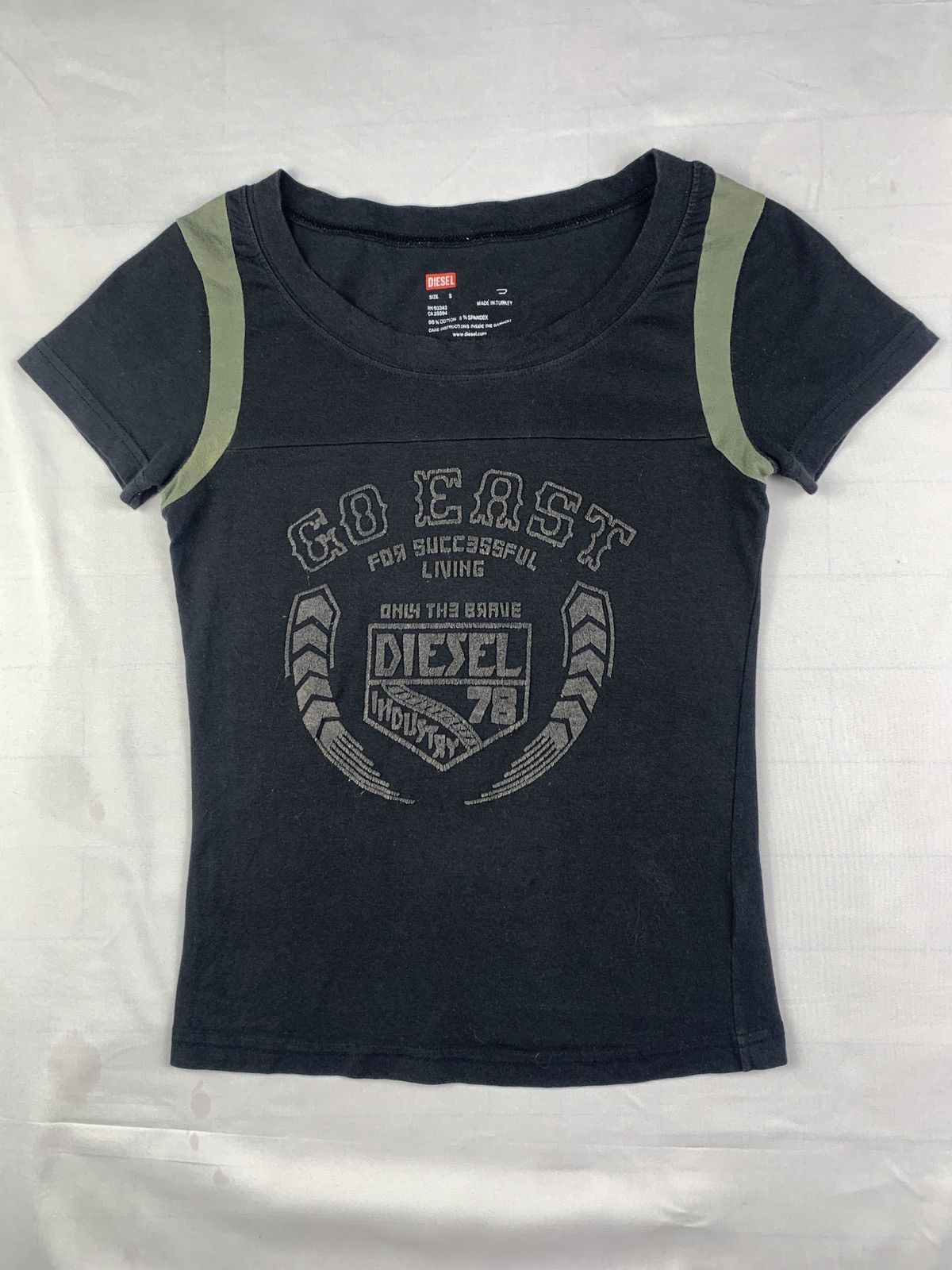 Diesel Diesel Multicolor Fitted Stretch Velvet Graphic Print Top Size S / US 4 / IT 40 - 1 Thumbnail