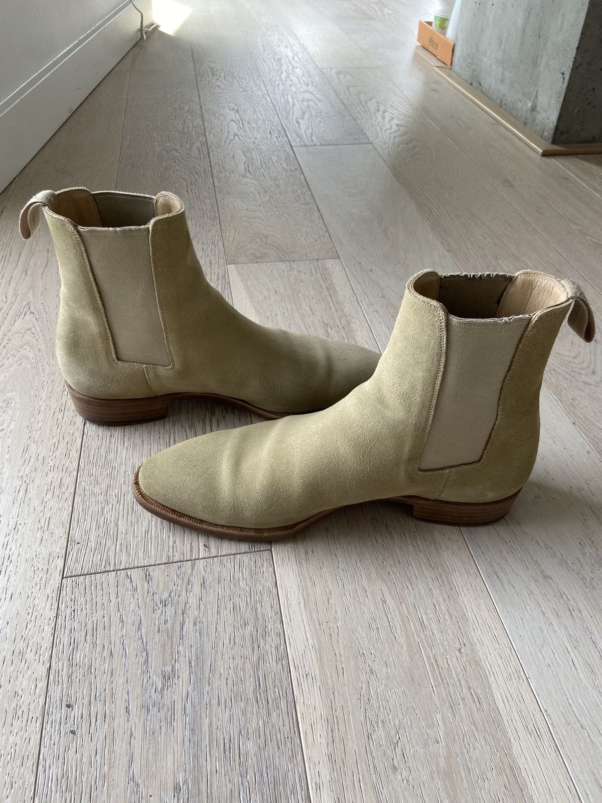 Story Et Fall Story Et Fall - Tan Suede Chelsea Boots 10 Size US 10 / EU 43 - 3 Thumbnail