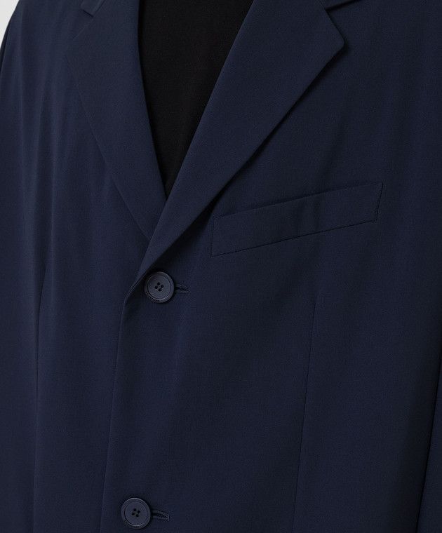 Balenciaga o1y0625 Coat in Midnight Blue Size XS / US 0-2 / IT 36-38 - 2 Thumbnail