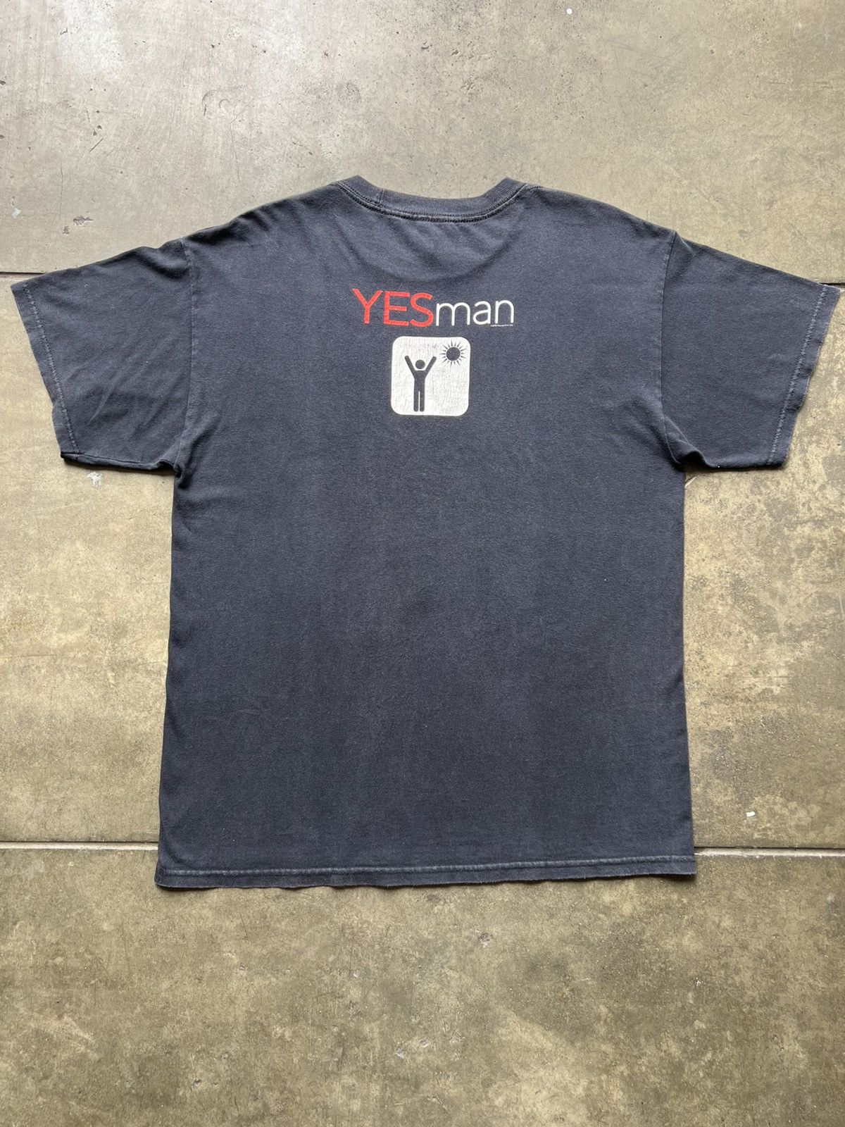 Vintage VTG RARE 2008 Yes Man Movie Promo Tee Shirt Jim Carrey Size US L / EU 52-54 / 3 - 3 Thumbnail