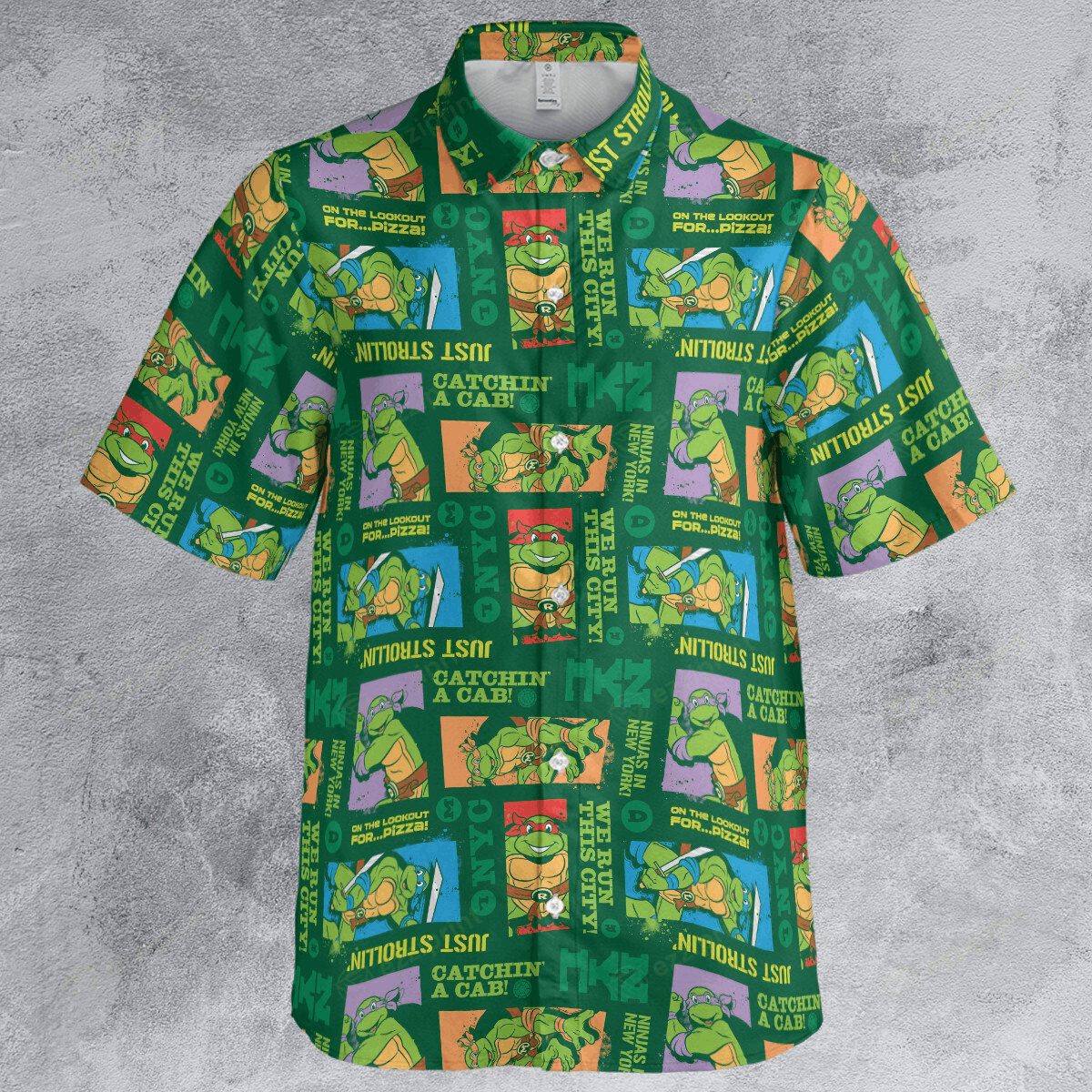 The Unbranded Brand Ninja in New York Button Down Shirt Size US L / EU 52-54 / 3 - 2 Thumbnail
