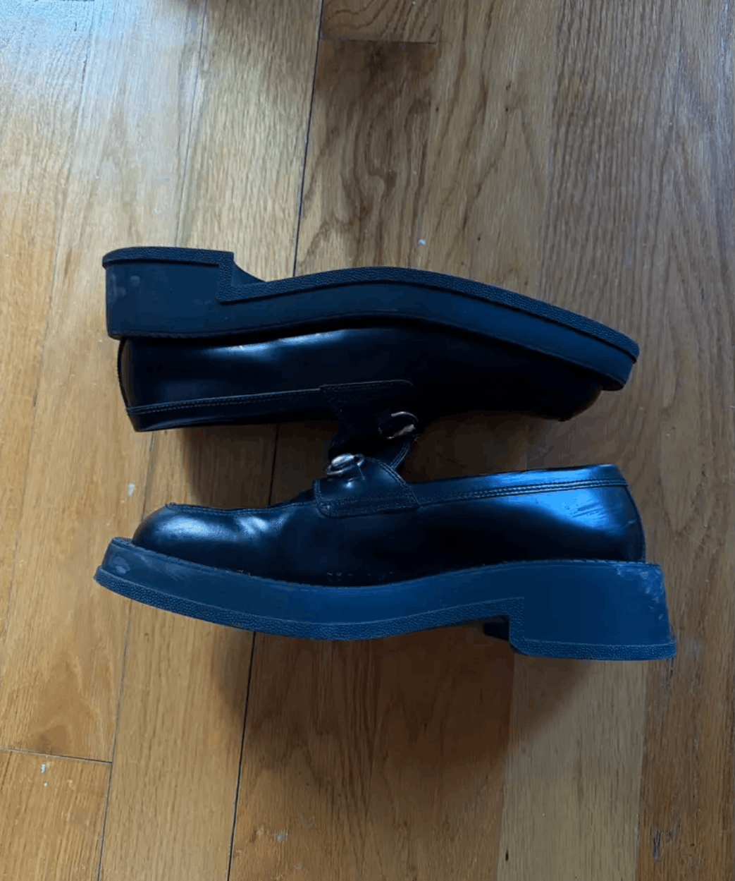 Gucci Black Leather Loafers Size US 9.5 / EU 42-43 - 3 Thumbnail