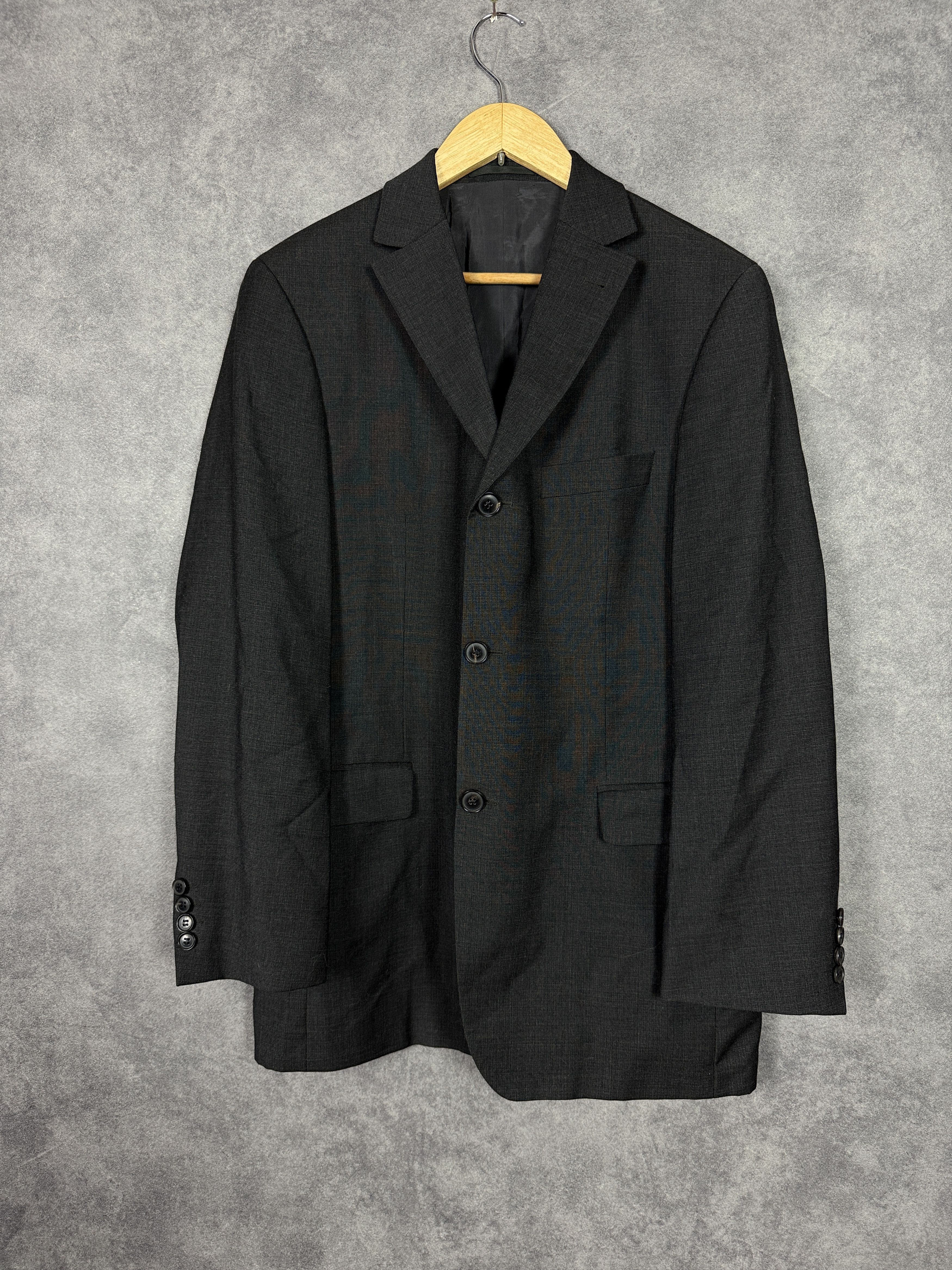 Hugo Boss Black Hugo Boss Virgin Wool blazer wool single-breasted old Size 50R - 1 Thumbnail