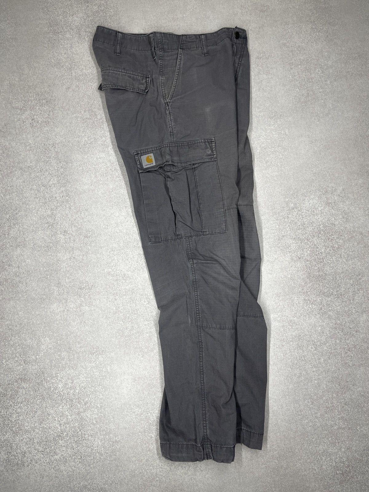 Carhartt Mens Carhartt Regular Cargo Pants Grey Y2K Size US 30 / EU 46 - 5 Thumbnail