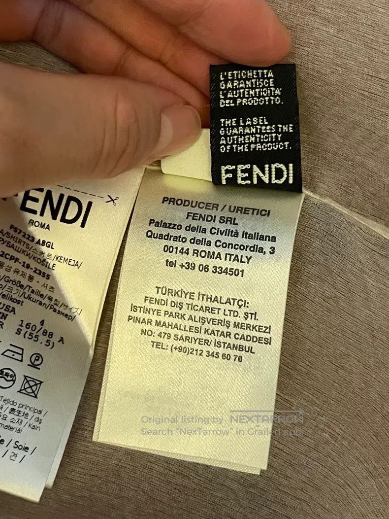 Fendi Fendi All Silk Shirt Size XS / US 0-2 / IT 36-38 - 8 Thumbnail