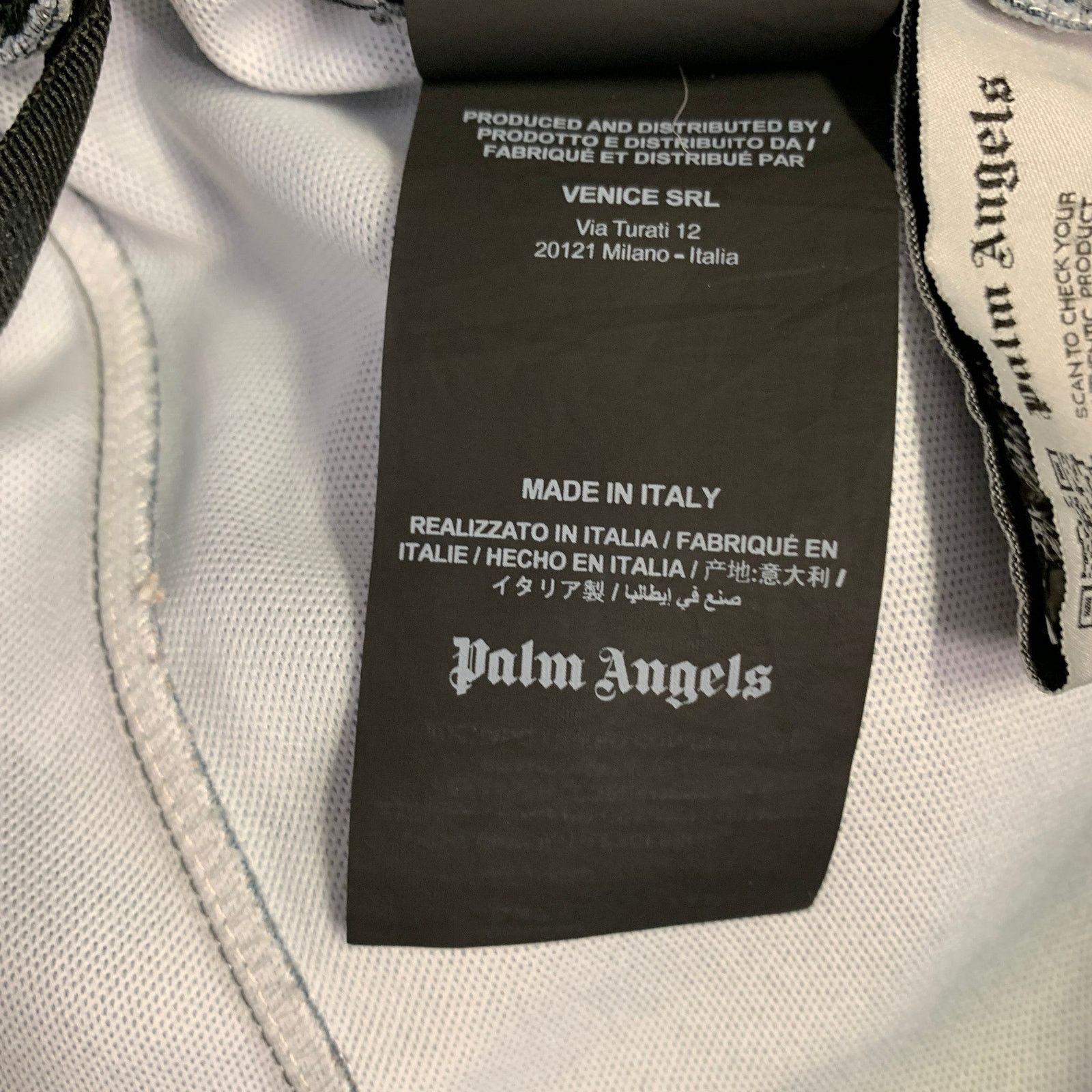 Palm Angels Navy Black Camouflage Polyester Drawstring Casual Pants Size US 36 / EU 52 - 10 Thumbnail