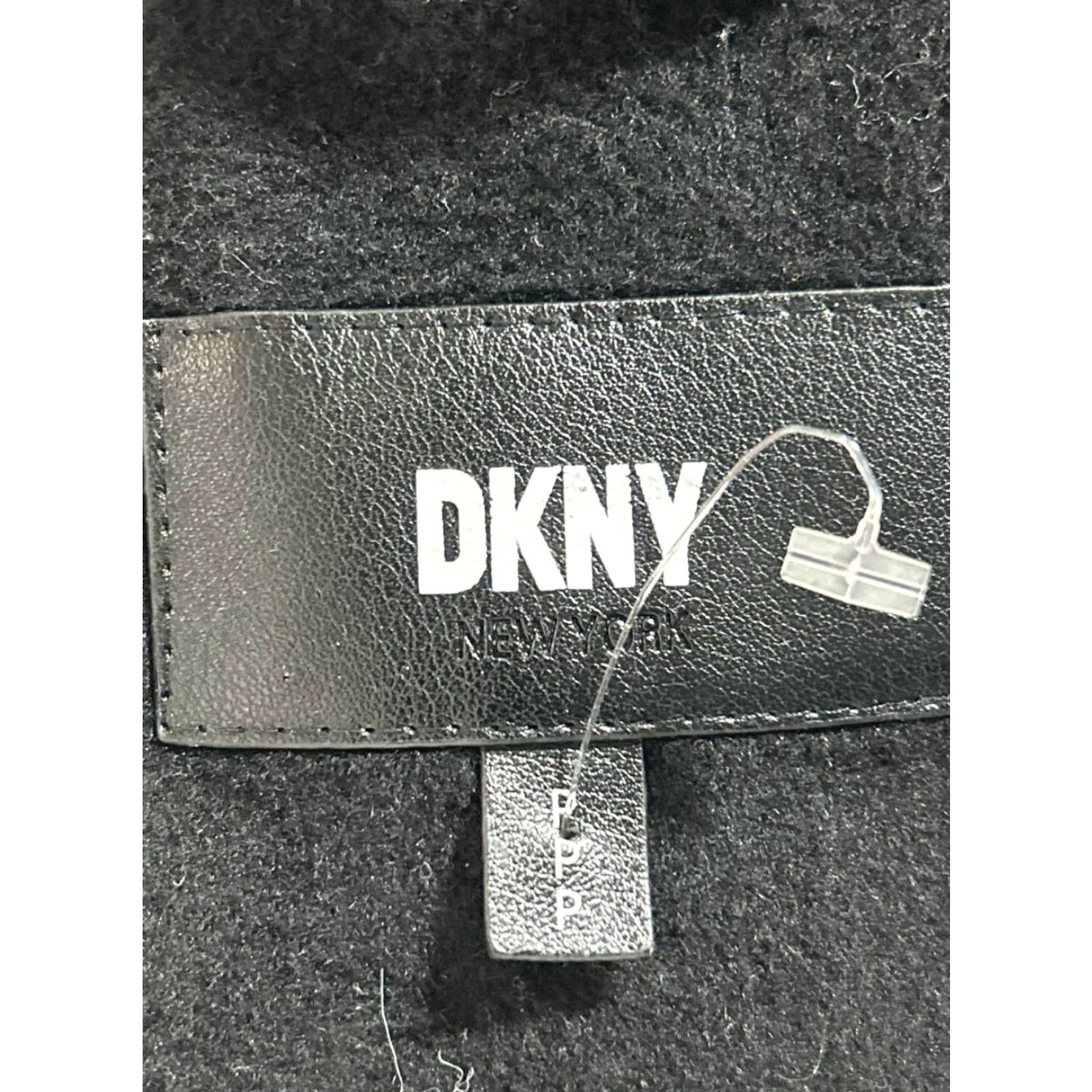 DKNY Dkny Overcoat Coat 0 P Black Wool Blend Womens Size XS / US 0-2 / IT 36-38 - 3 Thumbnail
