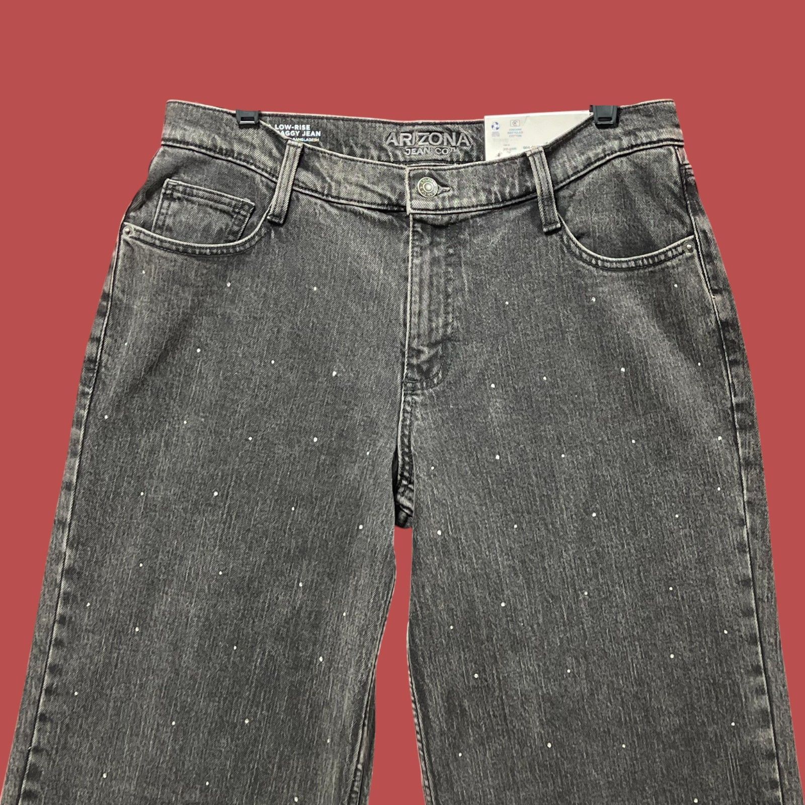 Arizona Jean Co. Arizona - Women's Low-Rise Baggy Jeans - Wide Leg - Rela Size 33" - 13 Thumbnail