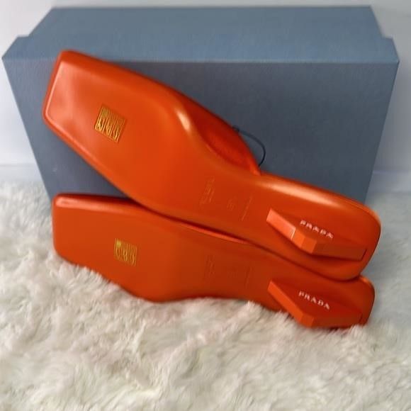 Prada New Authentic Prada Women's Satin Square-Toe Ballerina Mul Size US 9 / IT 39 - 12 Thumbnail