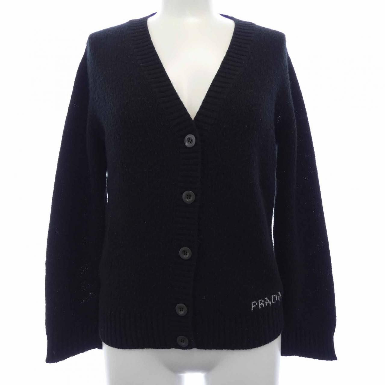 Prada Prada Prada P25I56 R212 Cashmere Blend Cardigan Others Tops P25I56 R212 DUTY FREE for USA Size ONE SIZE - 1 Thumbnail