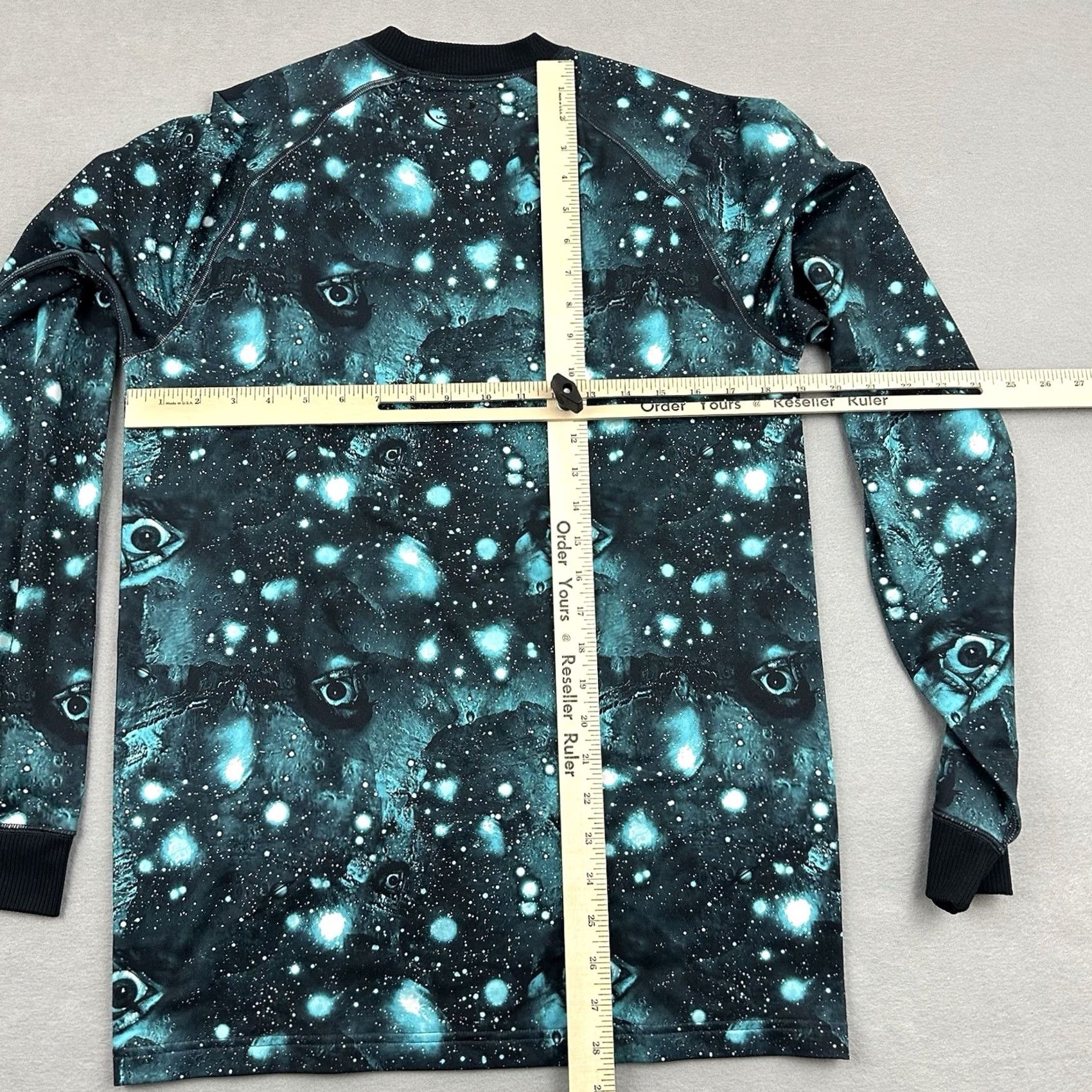 Under Armour Under Armour Shirt Men Medium Blue Eyes Galaxy AOP Coldgear Fitted Crewneck M Size US M / EU 48-50 / 2 - 4 Thumbnail