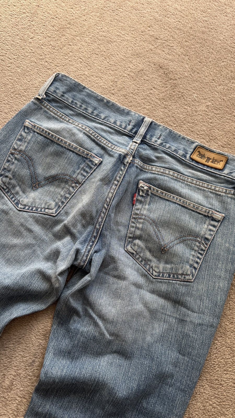 Levi's Vintage Clothing Flared Cowboy Levis Faded Jeans Y2K Mudwash LGB if6was9 ysl Size US 32 / EU 48 - 5 Thumbnail