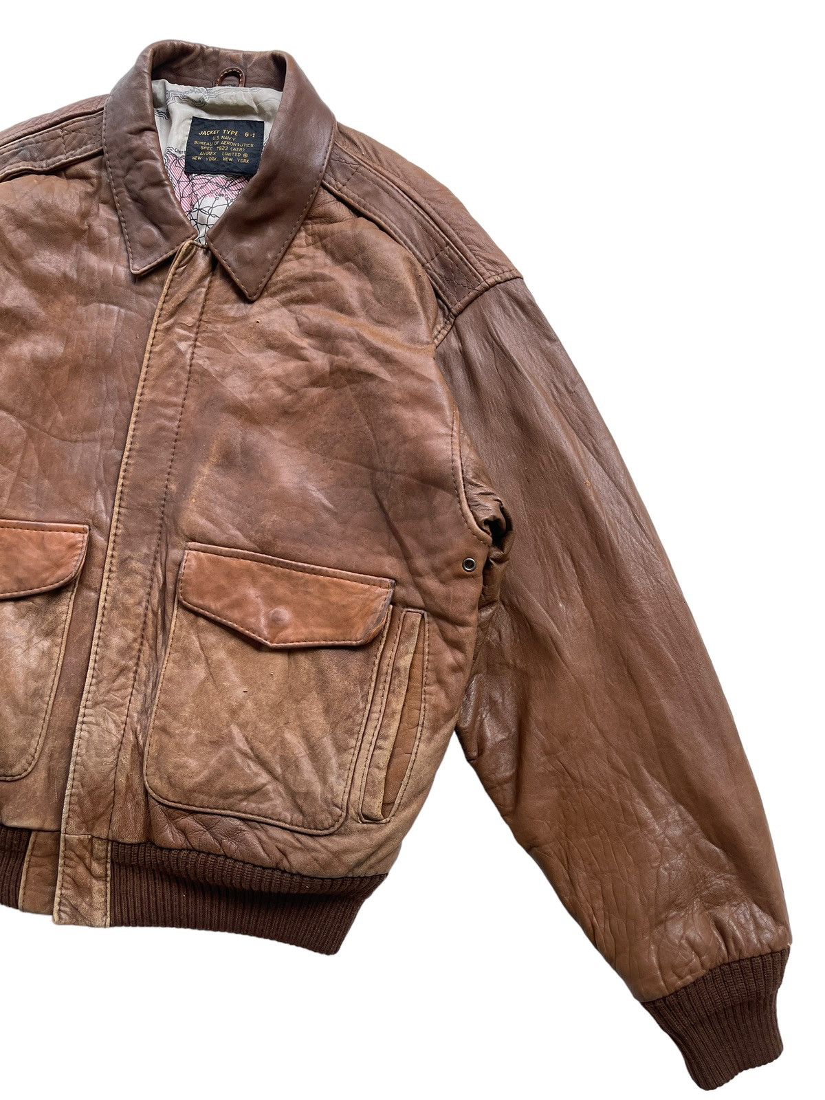 Avirex Avirex Top Gun Type G-1 US Navy Leather Jacket Size US L / EU 52-54 / 3 - 7 Thumbnail