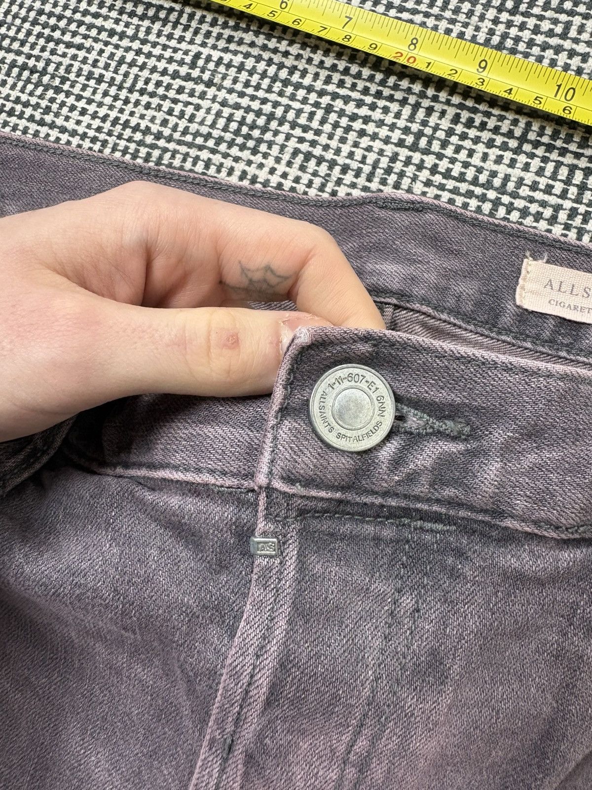 Allsaints AllSaints distressed skinny jeans stacking drip swag Atlanta Size US 34 / EU 50 - 5 Thumbnail