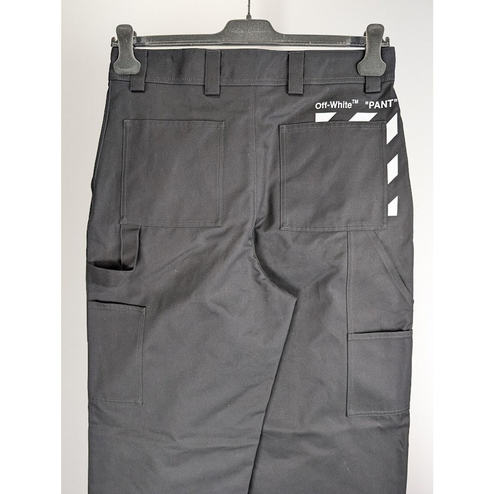 Off-White o1rshd1 Diag Pkt Carpenter Pant in Black/White Size US 32 / EU 48 - 12 Thumbnail