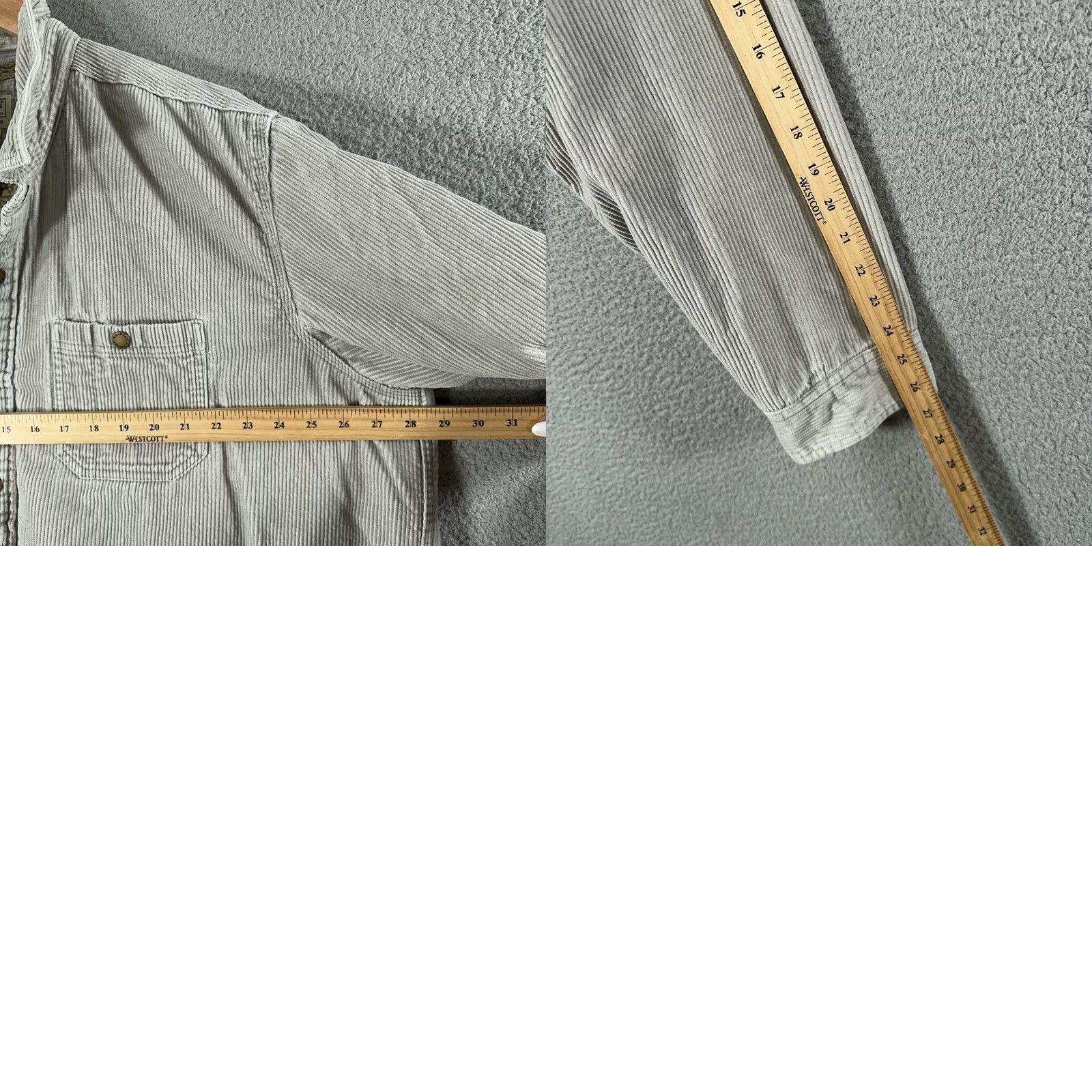 Vintage VINTAGE L.L. Bean Corduroy Shirt Jacket Mens 2XL Gray Bomber Heritage Shacket Size US XXL / EU 58 / 5 - 9 Thumbnail