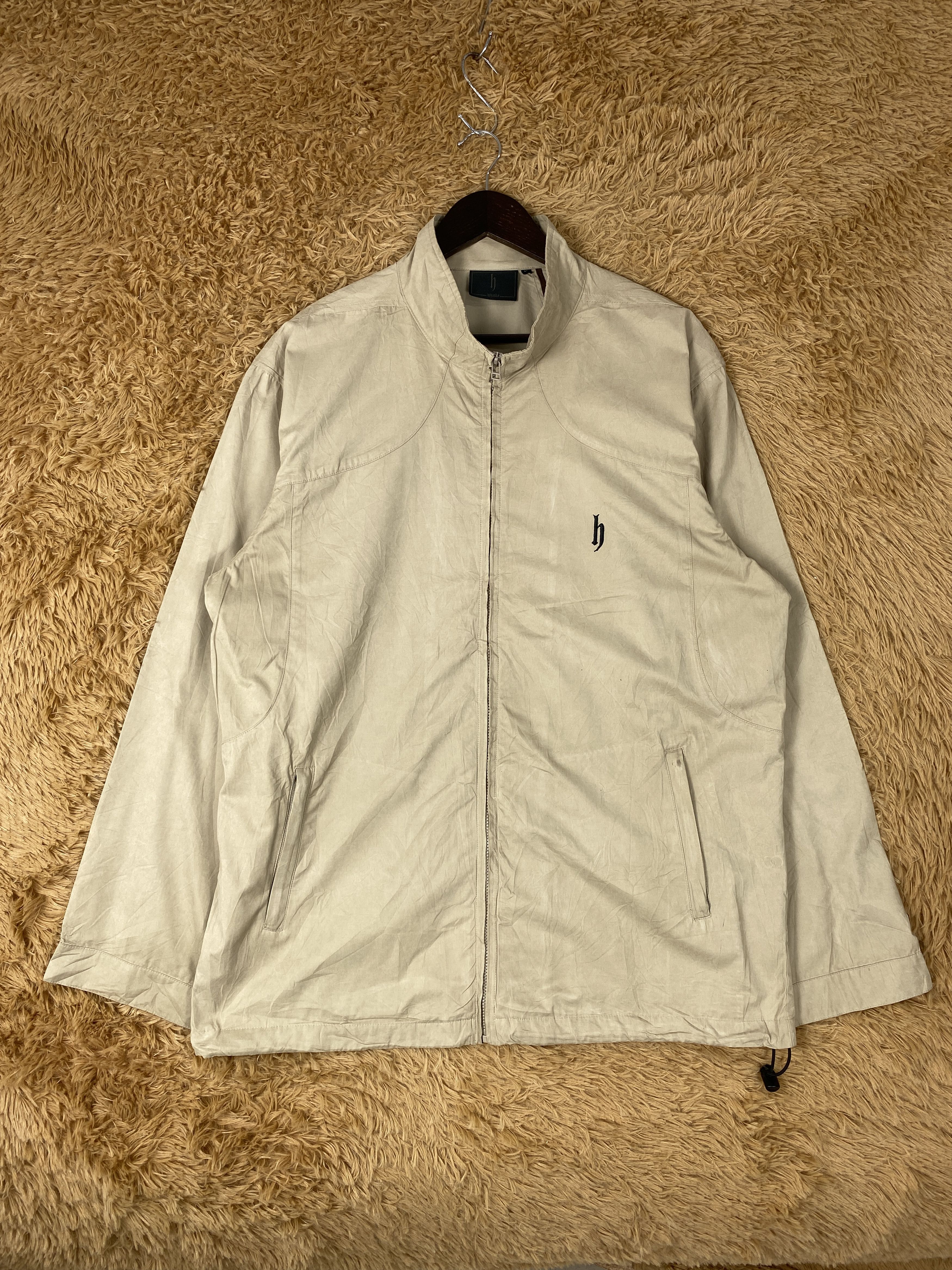 image of Vintage Dj Honda Zip Up Jacket in Khaki, Men's (Size Small)