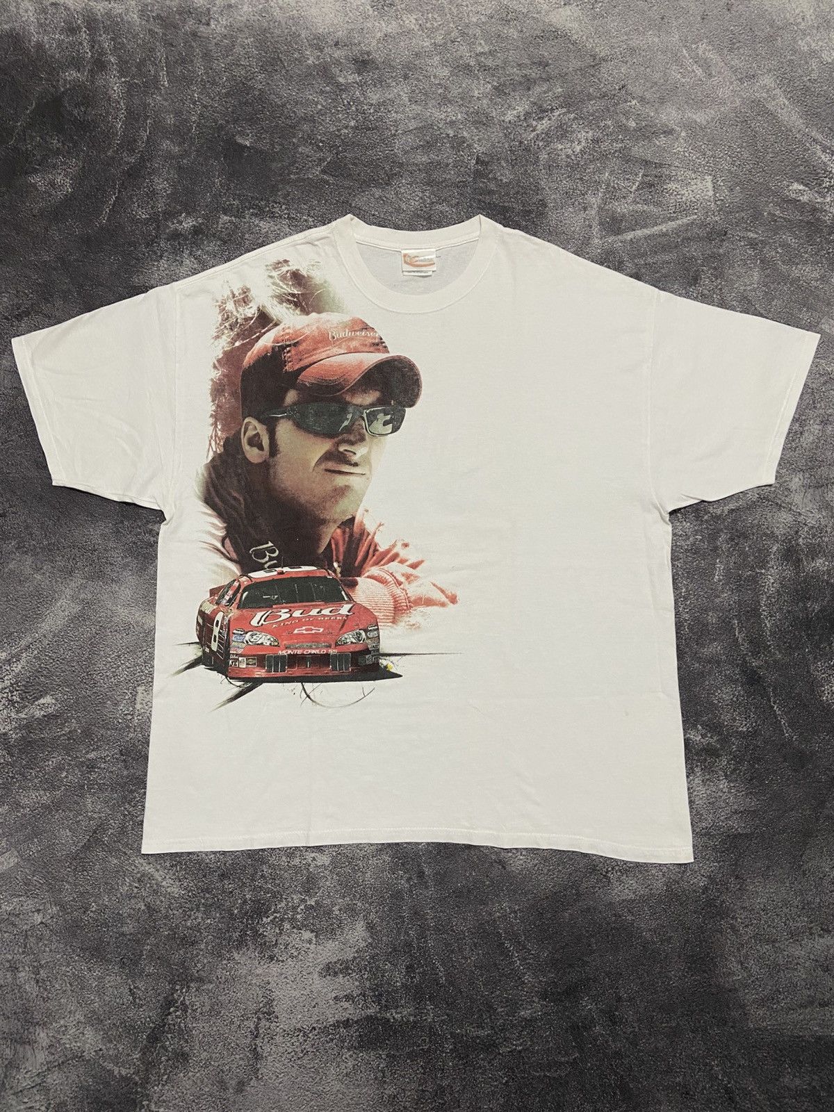 NASCAR Y2K Nascar budweiser Dale Earnhardt Jr Tee Size US XXL / EU 58 / 5 - 1 Thumbnail