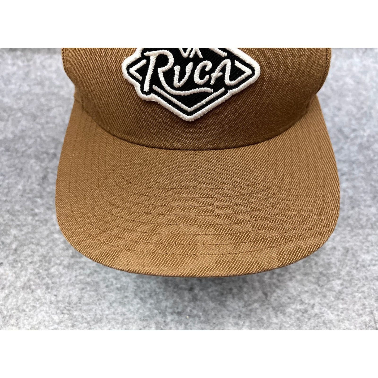 RVCA RVCA Hat Cap Snap Back Adult One Size Brown Embroidered Acrylic Wool Blend Twill Skate Beach Outdoor Men Size ONE SIZE - 3 Thumbnail