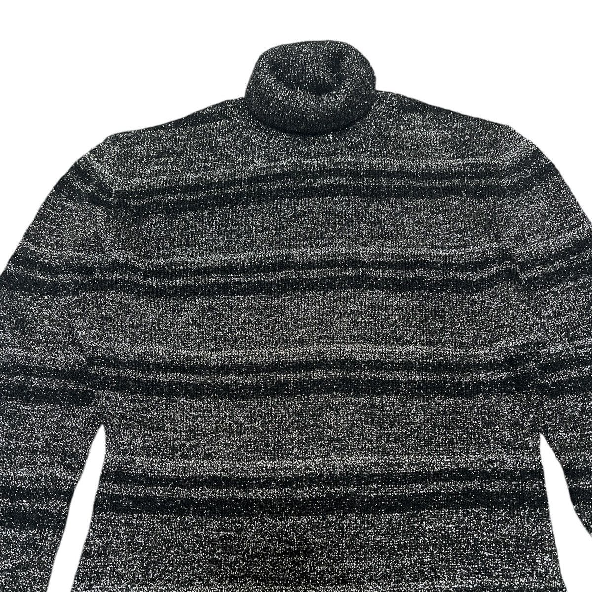 Miu Miu × Prada Miu Miu Metallic Mesh jumper turtleneck knit viscose Size XS / US 0-2 / IT 36-38 - 2 Thumbnail