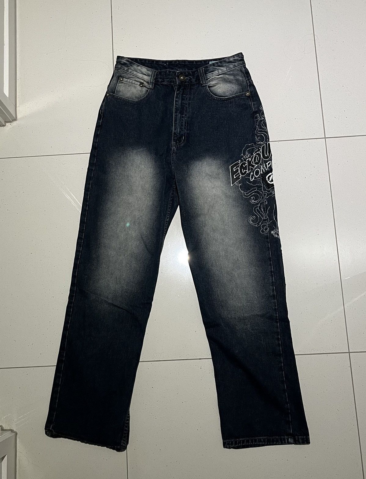Ecko Unltd. Vintage Ecko Ultd Embroidered Jeans Size US 31 - 2 Thumbnail
