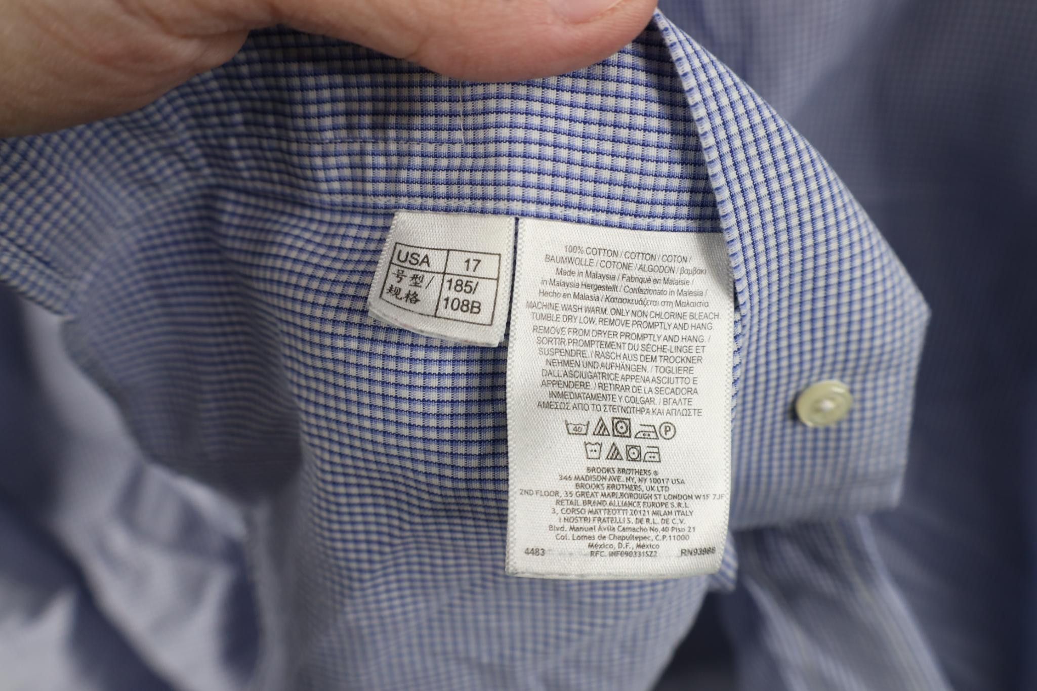 Brooks Brothers Vintage 90s Brooks Brothers Cotton Button Down Shirt OCBD Size US M / EU 48-50 / 2 - 14 Thumbnail