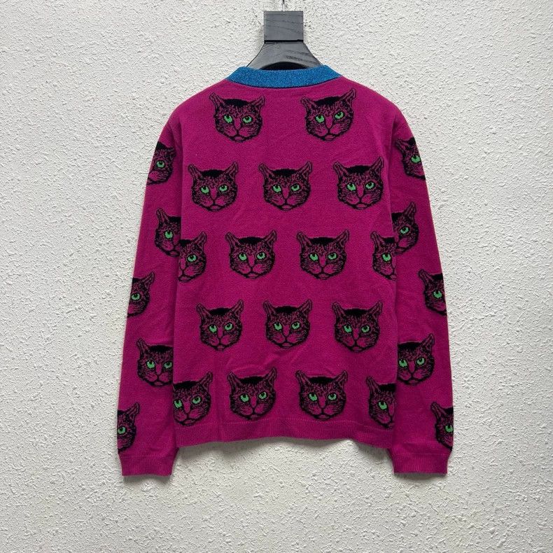 Gucci GucciCat-patterned knitted sweater 2503-Nextarrow Size US S / EU 44-46 / 1 - 2 Thumbnail