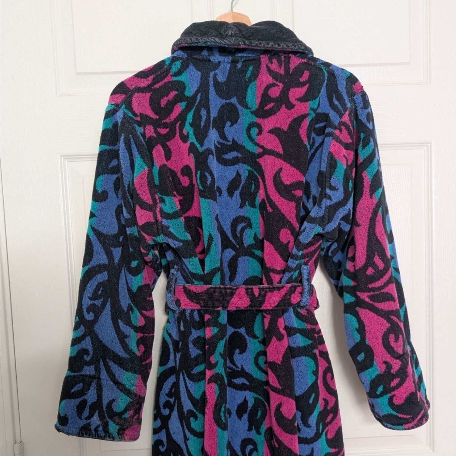 Designer TJ Lawford Scrolls Turkish Cotton Robe Womens Size Medium Size M / US 6-8 / IT 42-44 - 12 Thumbnail
