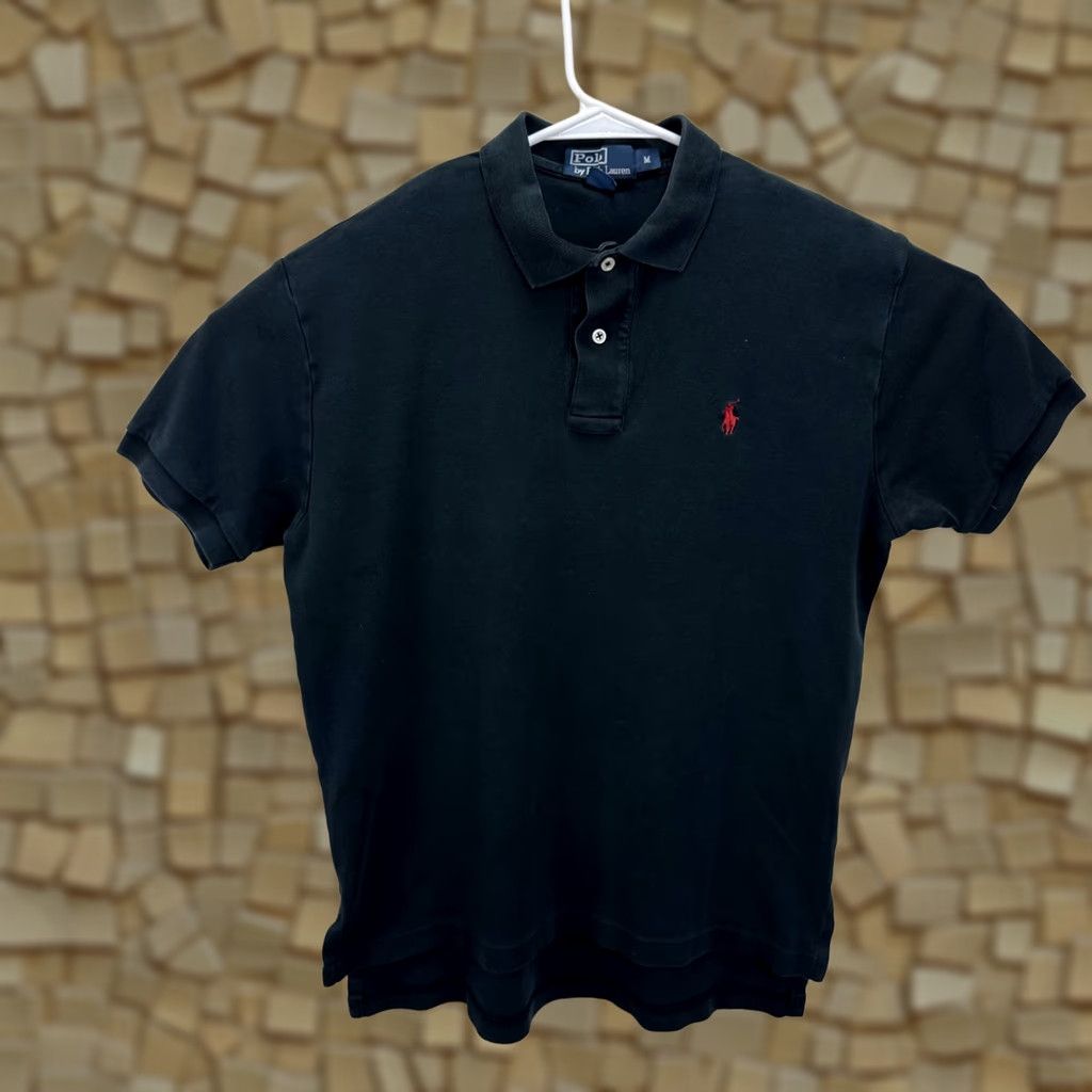 Polo Ralph Lauren VINTAGE Polo Ralph Lauren Polo Shirt Men’s M Black Red Pony Short Sleeve Size US M / EU 48-50 / 2 - 1 Thumbnail