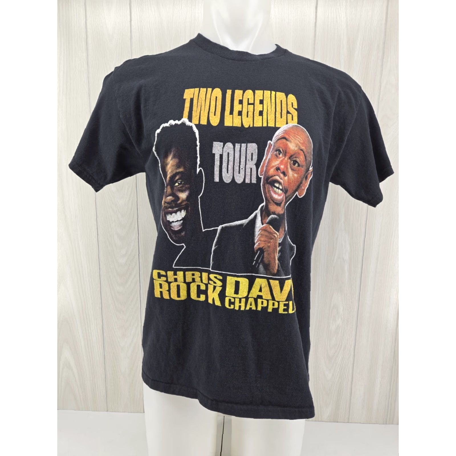 Gildan Dave Chappelle T Shirt Men’s Large Black Chris Rock Tour Graphic Short Sleeve Spring Summer Fall Winter 2020s Gildan Crew Neck Graphic Print Size US L / EU 52-54 / 3 - 2 Thumbnail
