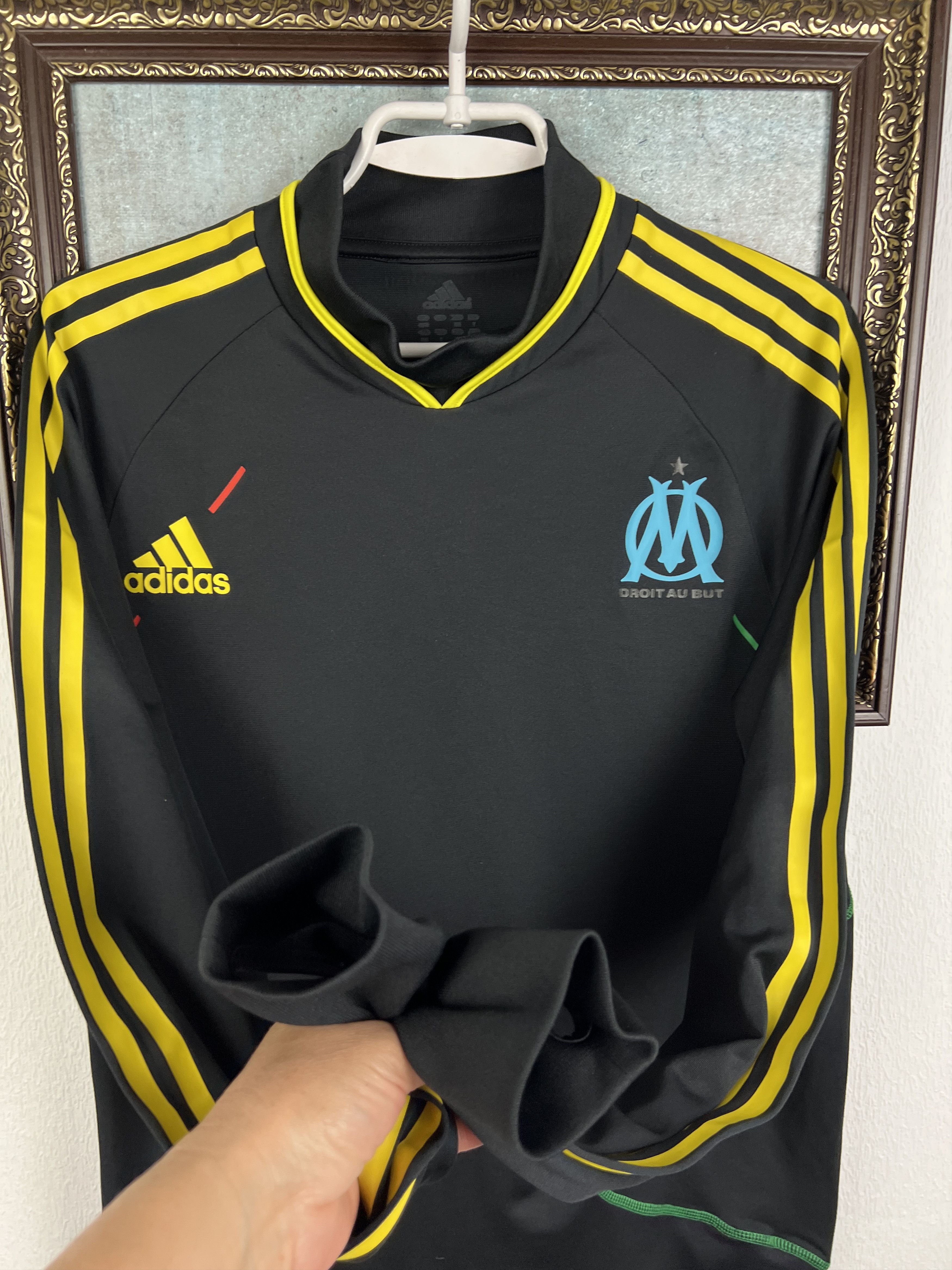Adidas Olympique Marseille Football Shirt TrackTop Sweatshirt Size US M / EU 48-50 / 2 - 6 Thumbnail