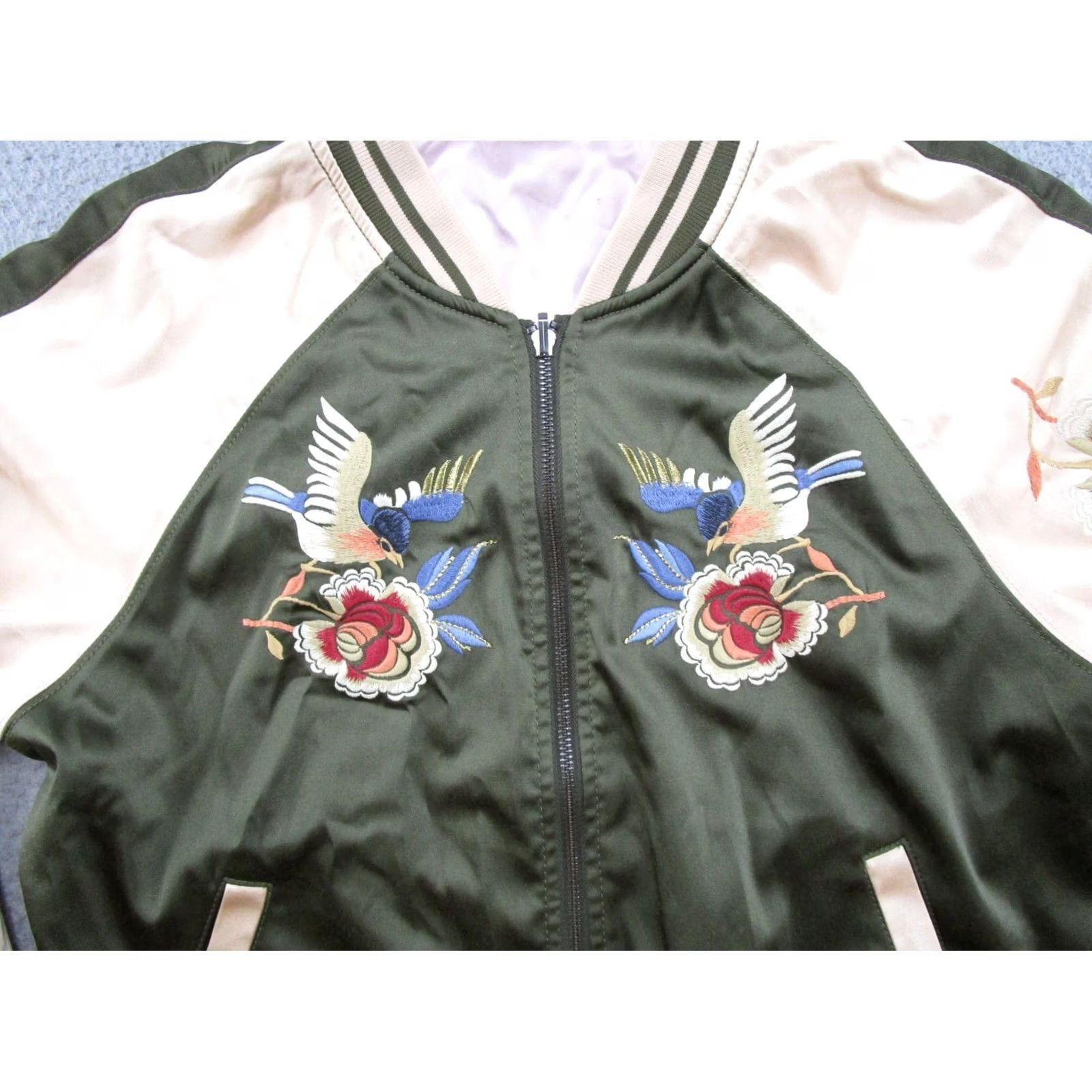 Express Express Reversible Embroidered Birds Floral Jacket Women S Size S Multicolor Embroidered Reversible Floral Jacket Women XS? Size S / US 4 / IT 40 - 2 Thumbnail