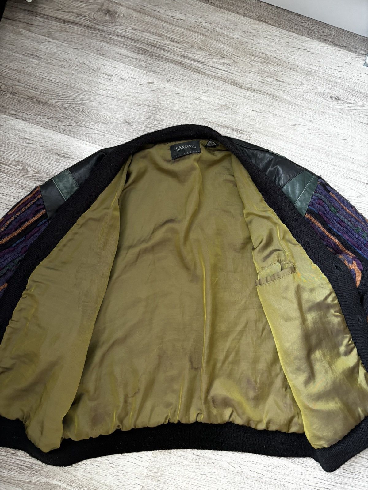 Other ARCHIVE VINTAGE SAXONY COOGI INSPIRED LEATHER KNIT JACKET Size US M / EU 48-50 / 2 - 22 Thumbnail