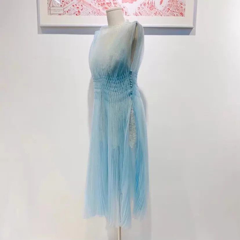 Ermanno Scervino ERMANNO SCERVINO Blue Two-Piece Dress 42 Size M / US 6-8 / IT 42-44 - 4 Thumbnail