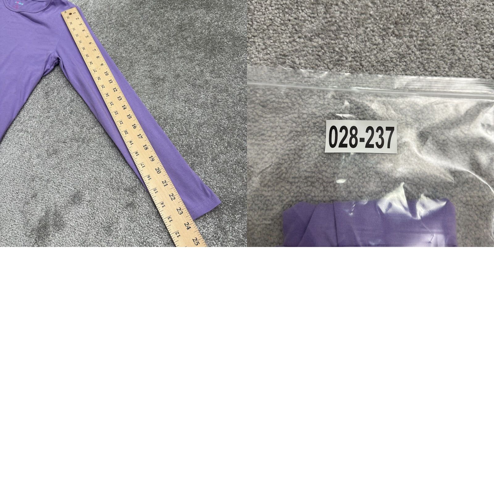 Vintage Sivvan Basic Crew T-Shirt Womens Large Purple Lavender Long Sleeve Casual Tee Size L / US 10 / IT 46 - 8 Thumbnail
