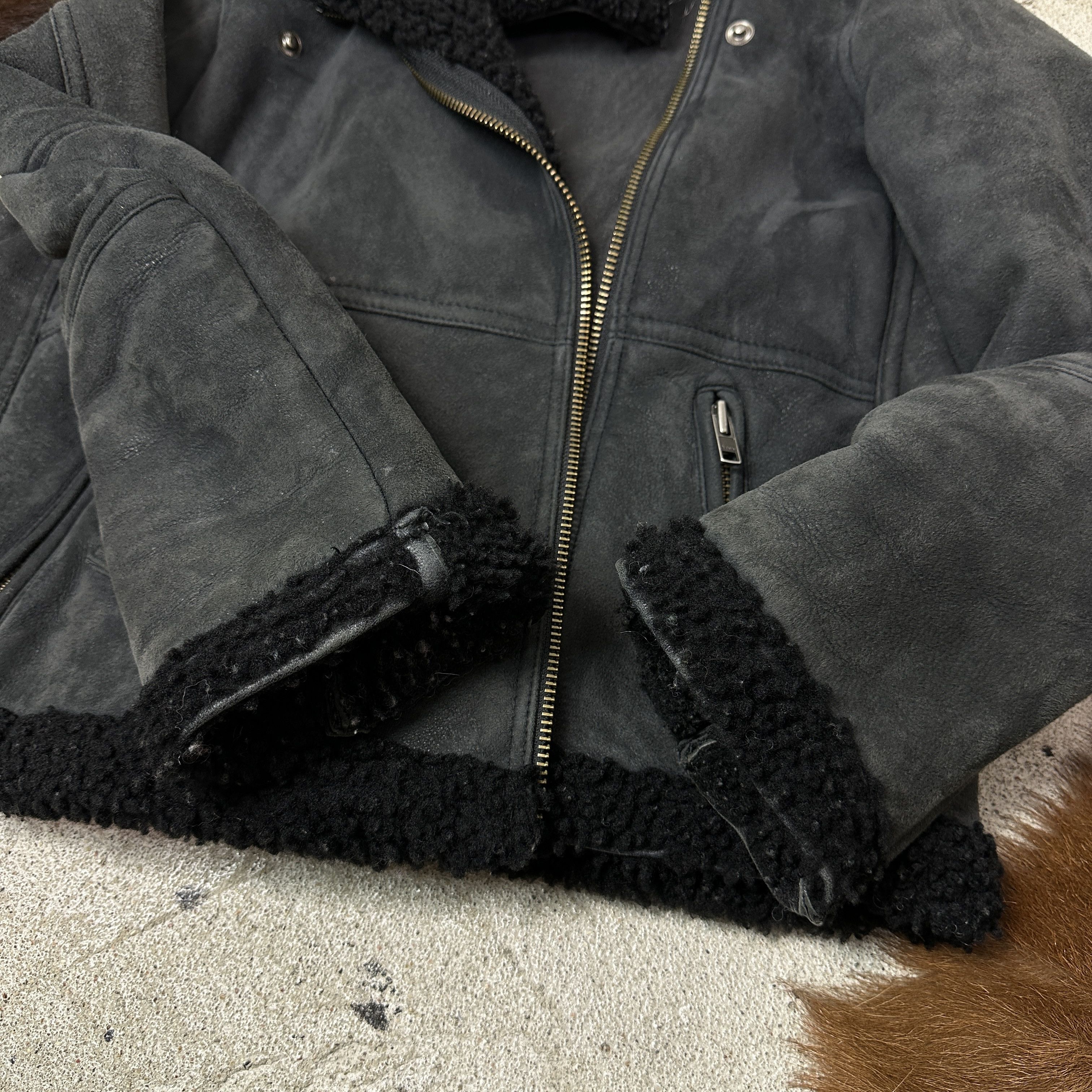 Samsoe Samsoe Vintage Old Money Samsoe Samsoe Real Shearling Jacket 00s Size M / US 6-8 / IT 42-44 - 7 Thumbnail