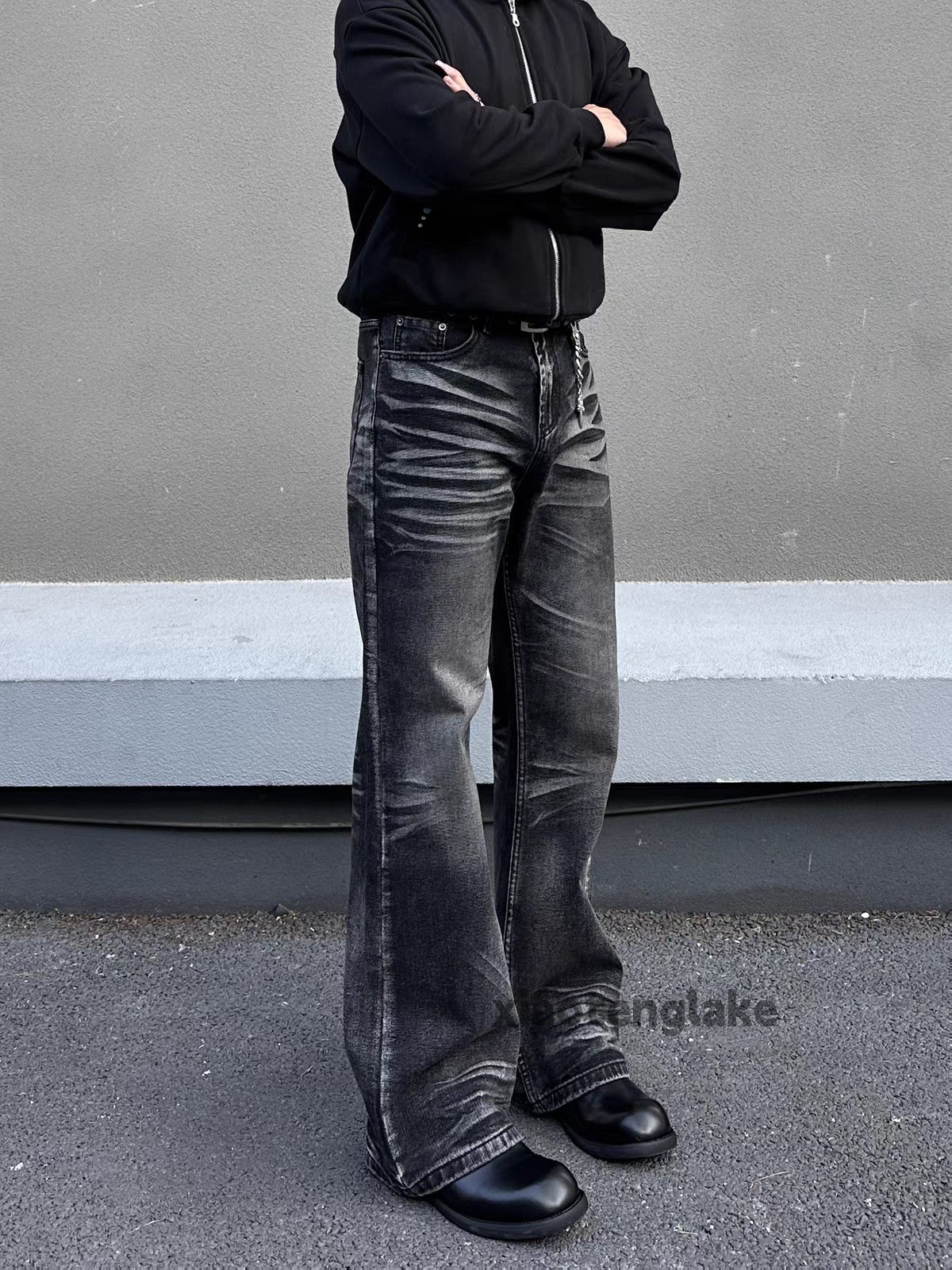 Jean zx vintage faded punk grunge bootcut flared y2k jeans | Grailed