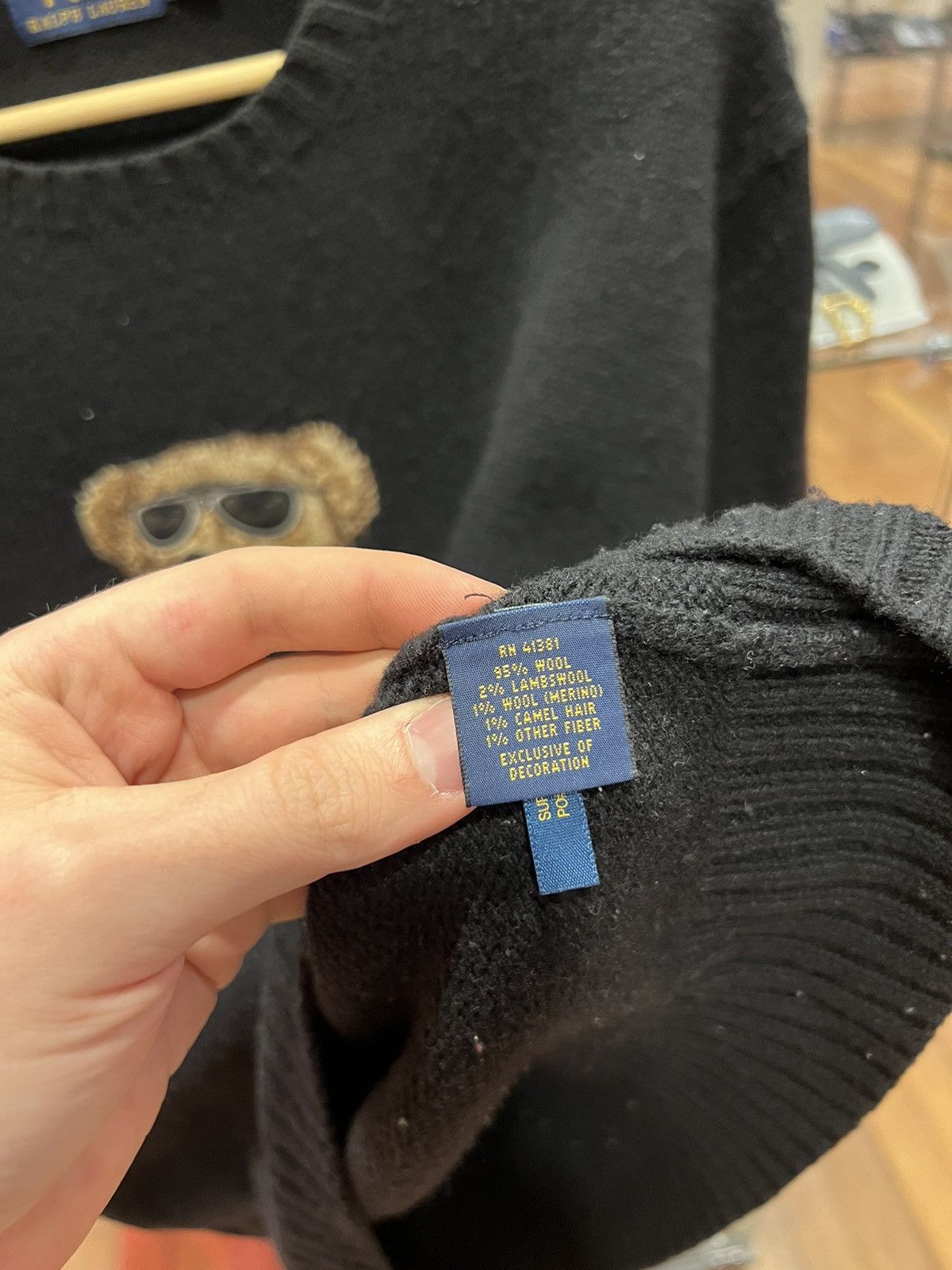 Polo Ralph Lauren Polo Ralph Lauren Polo Bear RLX Ski Black Knit Size US XL / EU 56 / 4 - 5 Thumbnail