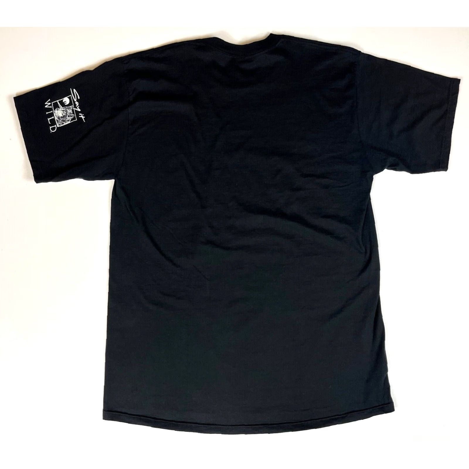 Jerzees VINTAGE Jerzees Wolf T-Shirt Men XL Black 90s Say It Wild USA Made in USA 100% Cotton Size US XL / EU 56 / 4 - 2 Thumbnail