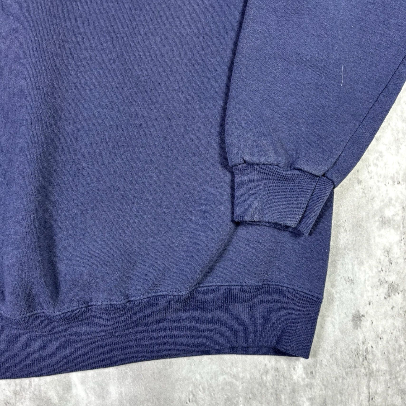 Logo 7 VINTAGE Lasalle University Embroidered Logo Pullover Crewneck Sweatshirt L Blue 90s Mens Sweatshirt Size US L / EU 52-54 / 3 - 6 Thumbnail