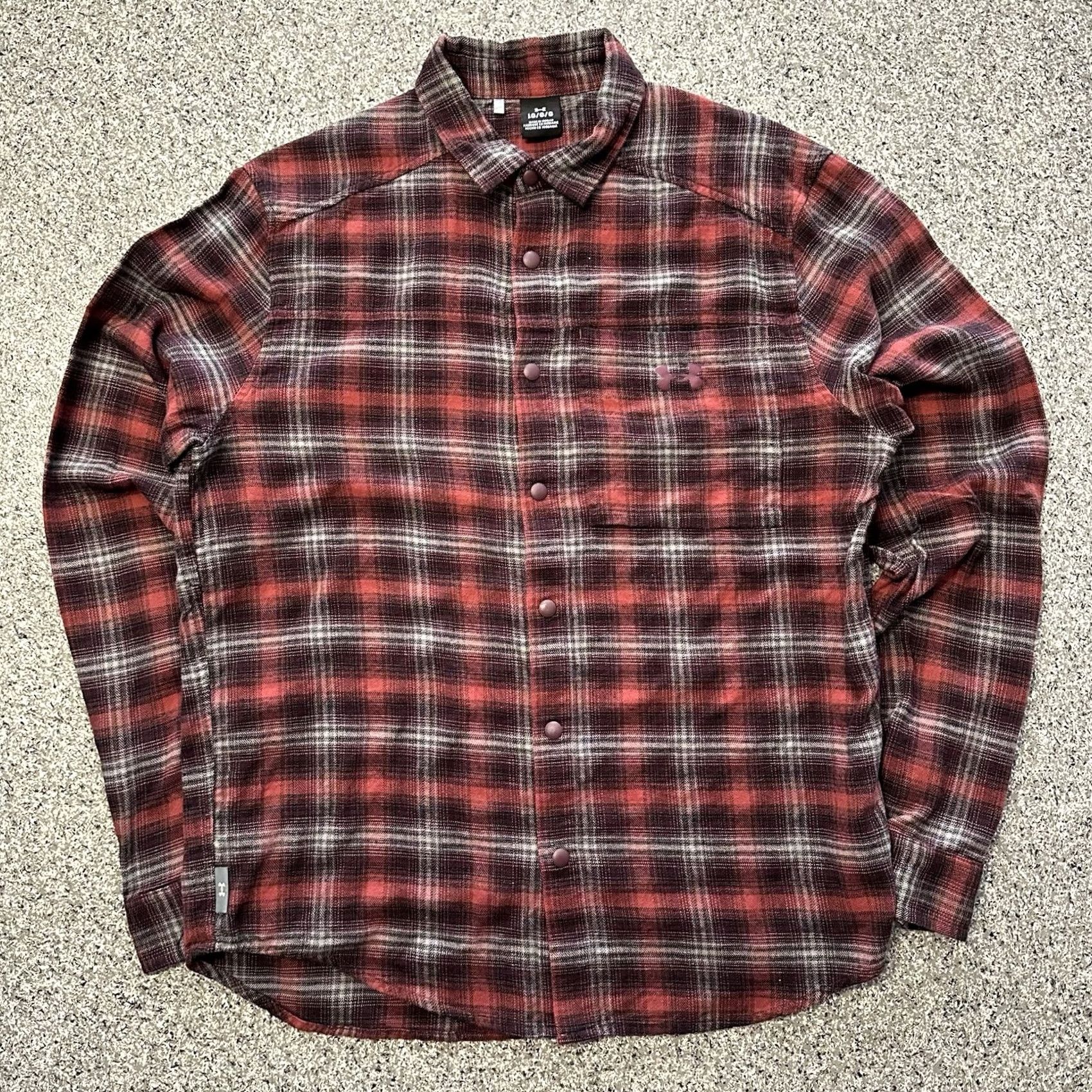 Under Armour Under Armour Tradesman Flex Flannel Shirt Mens L Red Plaid Long Sleeve Snap Shirt Size US L / EU 52-54 / 3 - 2 Thumbnail