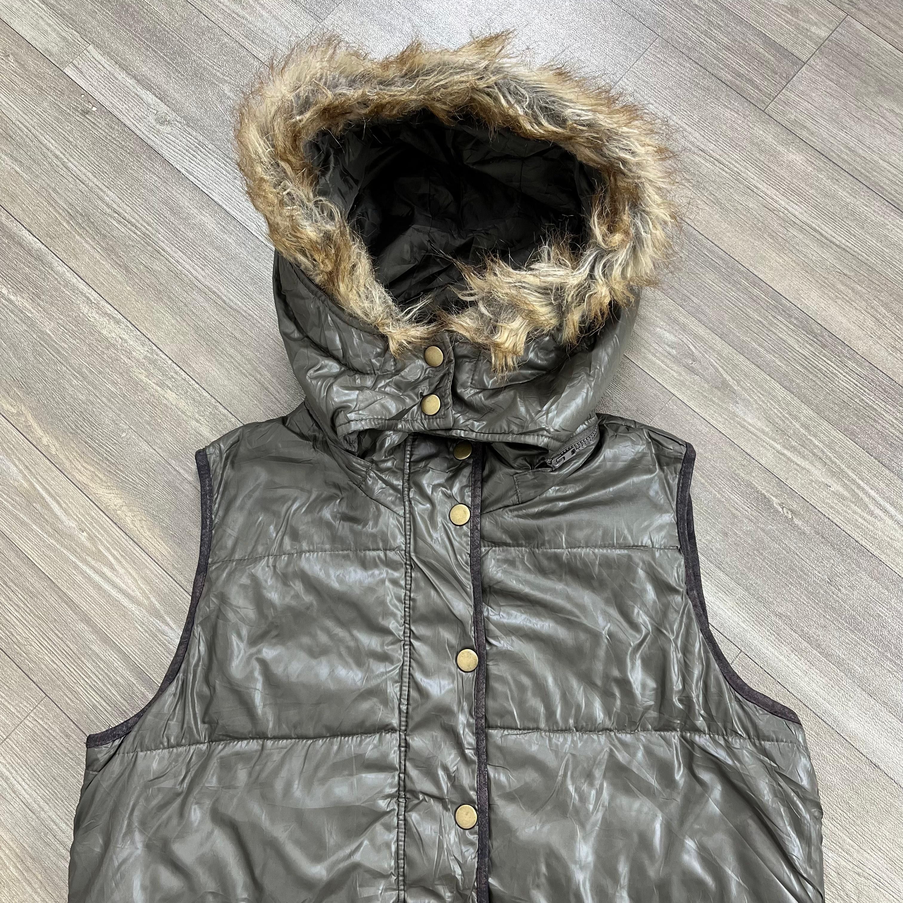 GOA 2000s Goa Style Winter Down Jacket Faux Fur Vest Size US M / EU 48-50 / 2 - 2 Thumbnail