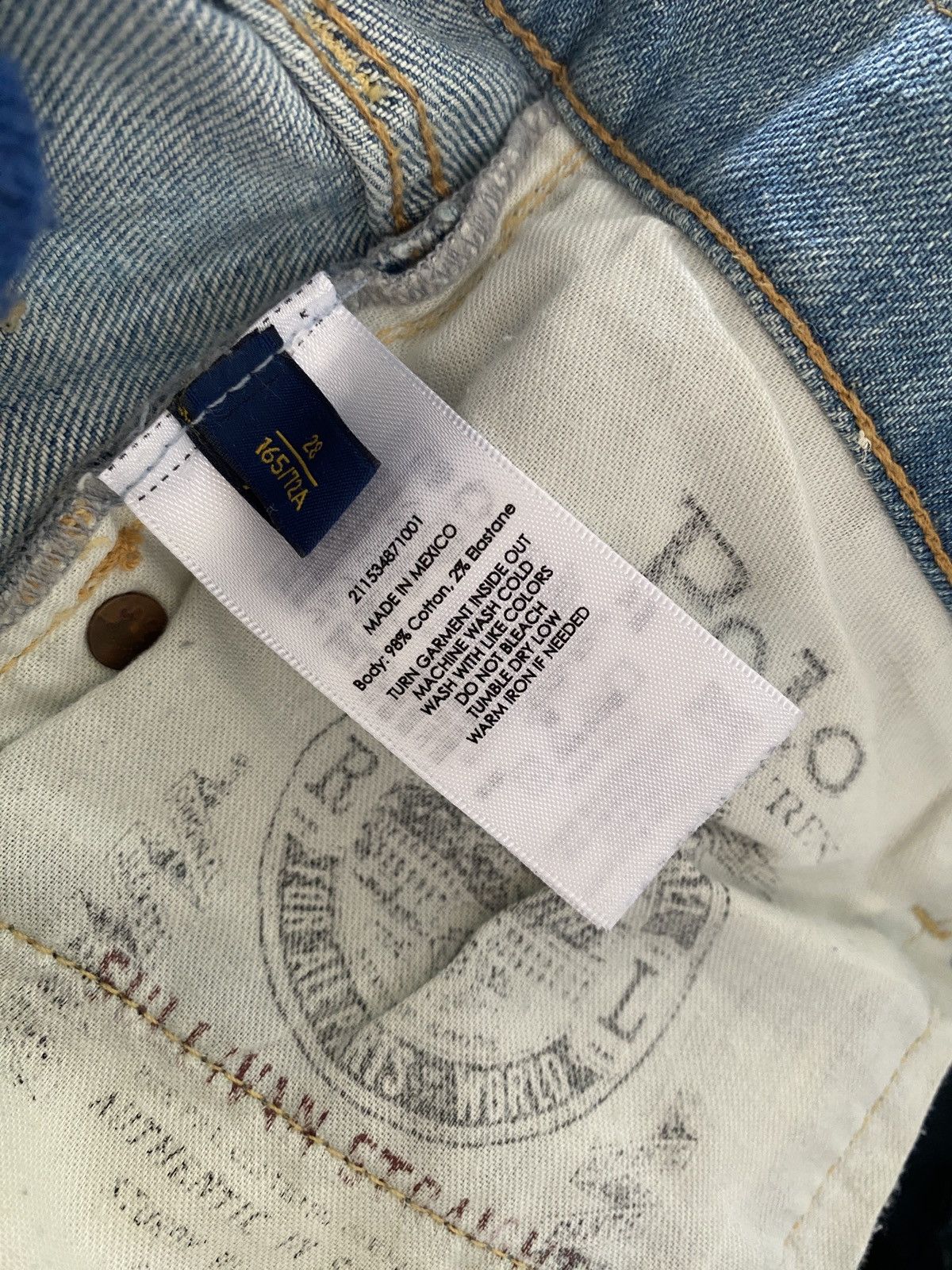 Ralph Lauren Polo Ralph Lauren Distressed Denim Size US 29 - 21 Thumbnail